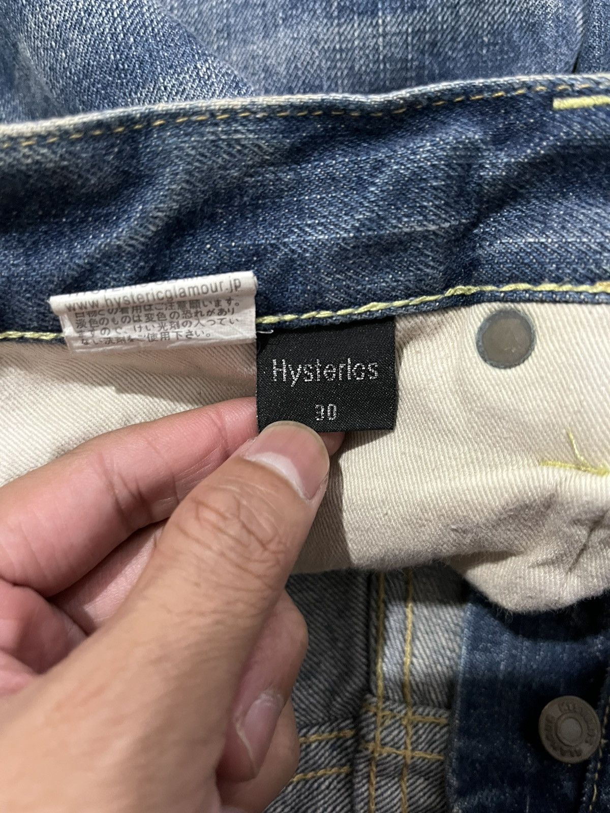 Hysteric Glamour HYSTERIC GLAMOUR STUDDED JEANS Size US 30 / EU 46 - 5 Thumbnail