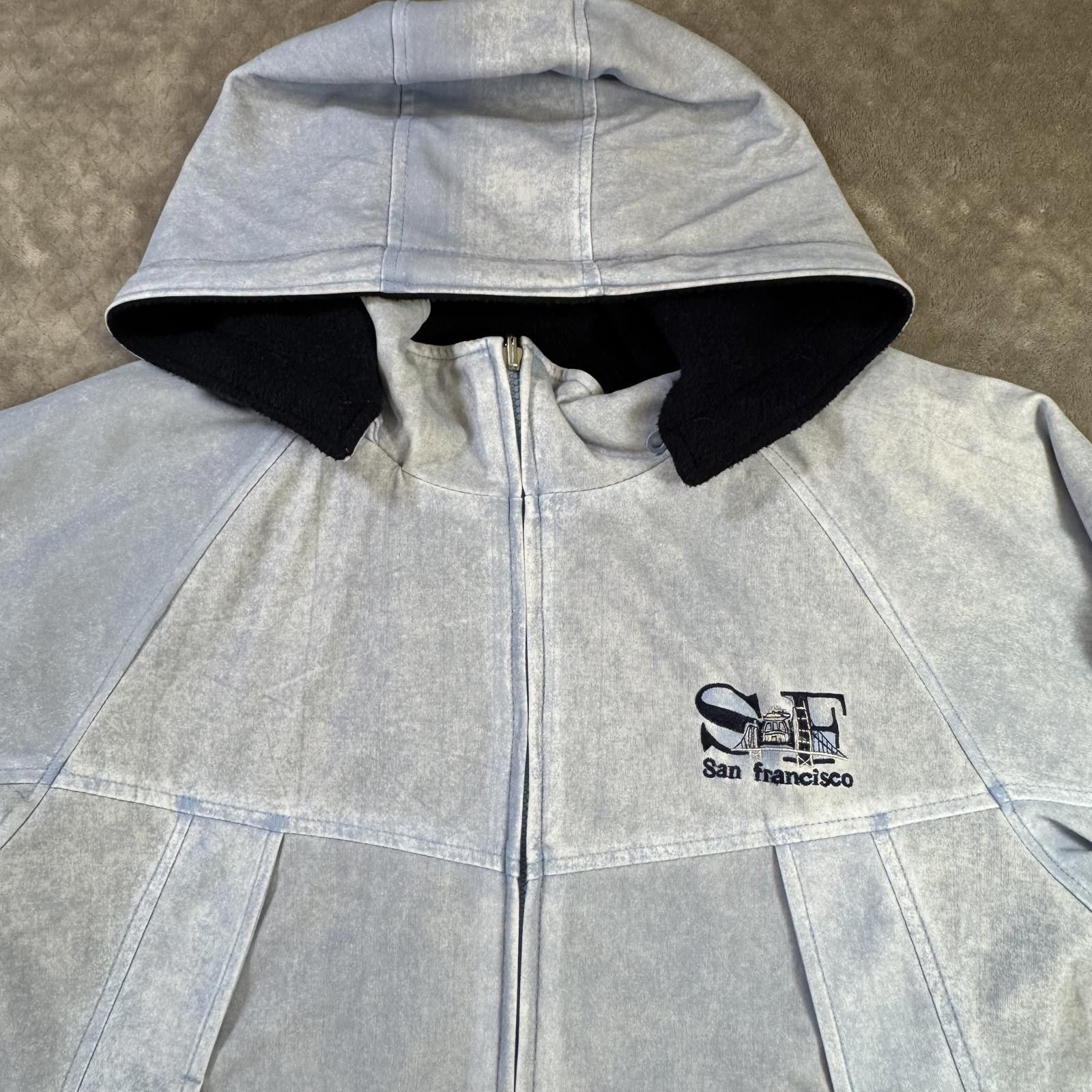 Designer Reversible San Francisco Golden Gate Jacket Embroidered Size ONE SIZE - 10 Thumbnail