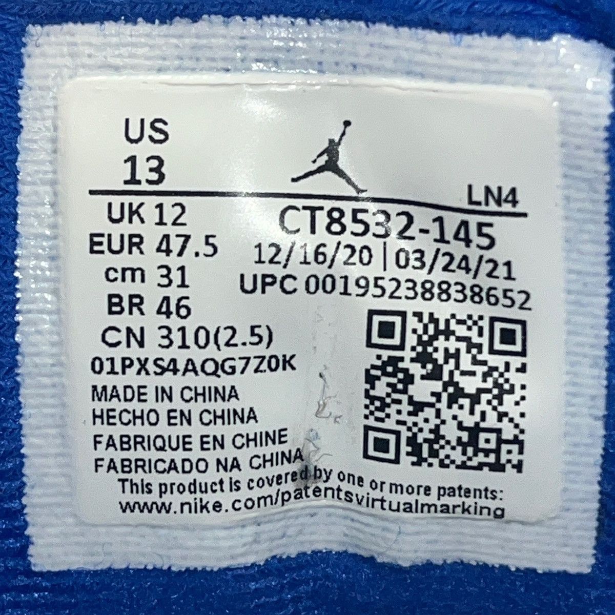 Jordan Brand Size 13 - Air Jordan 3 Retro Racer Blue - CT8532-145 Size US 13 / EU 46 - 6 Thumbnail