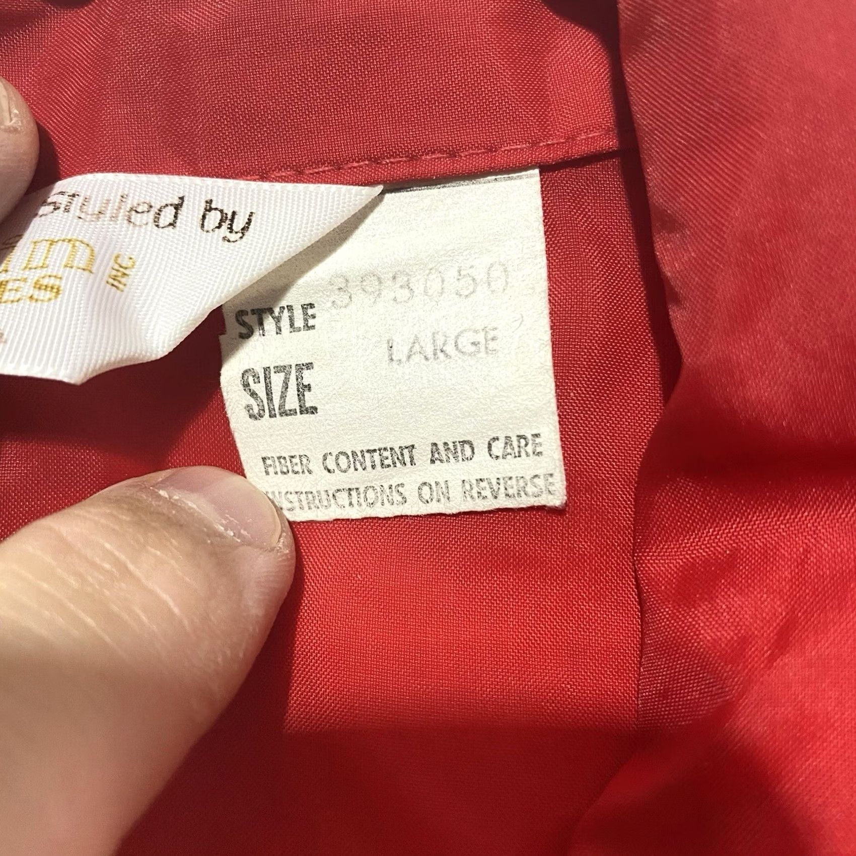 Vintage VINTAGE Tompkins Wearables Windbreaker Jacket L Red 80s Full Zip Mens Size US L / EU 52-54 / 3 - 7 Thumbnail