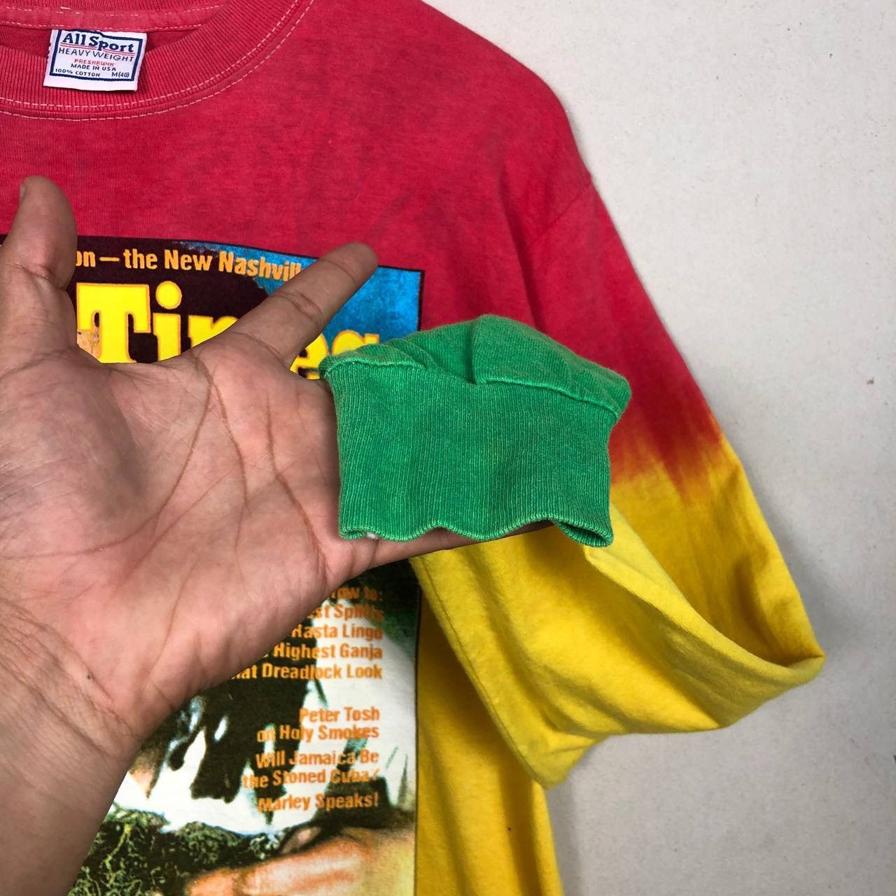Band Tees × Bob Marley 2000s Bob Marley Rastafari High Times Tie Dye Tshirt Size US M / EU 48-50 / 2 - 4 Thumbnail