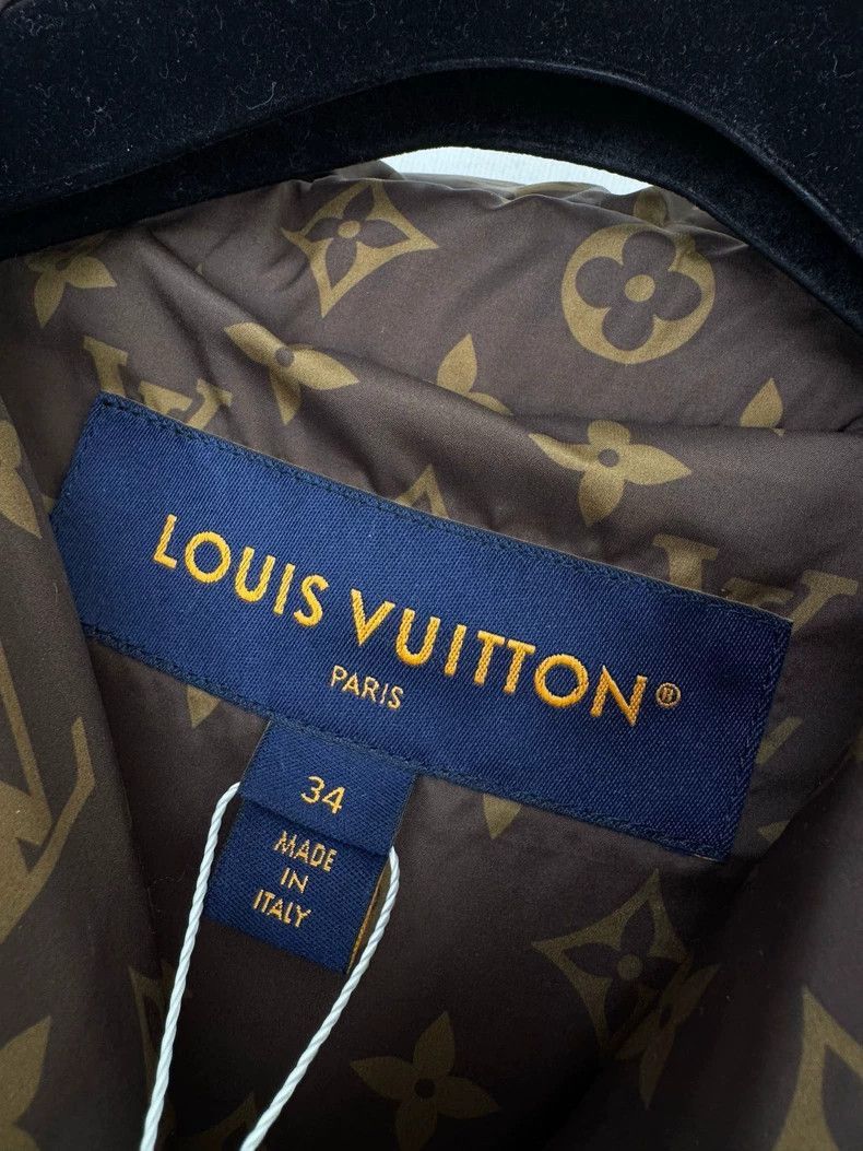 Louis Vuitton Black Puffer Jacket Size 34 -2505