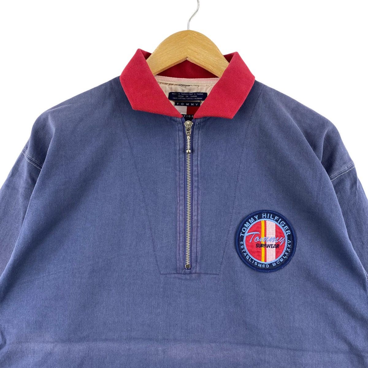 Tommy Hilfiger Vintage 90s TOMMY HILFIGER Surf Boards Custom Made Polos Size US L / EU 52-54 / 3 - 3 Thumbnail