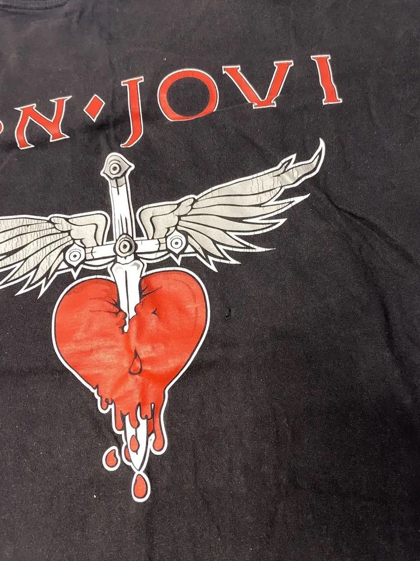 Band Tees × Vintage Vintage Bon Jovi New Jersey T Shirt like Guns n Roses Size US XL / EU 56 / 4 - 3 Thumbnail