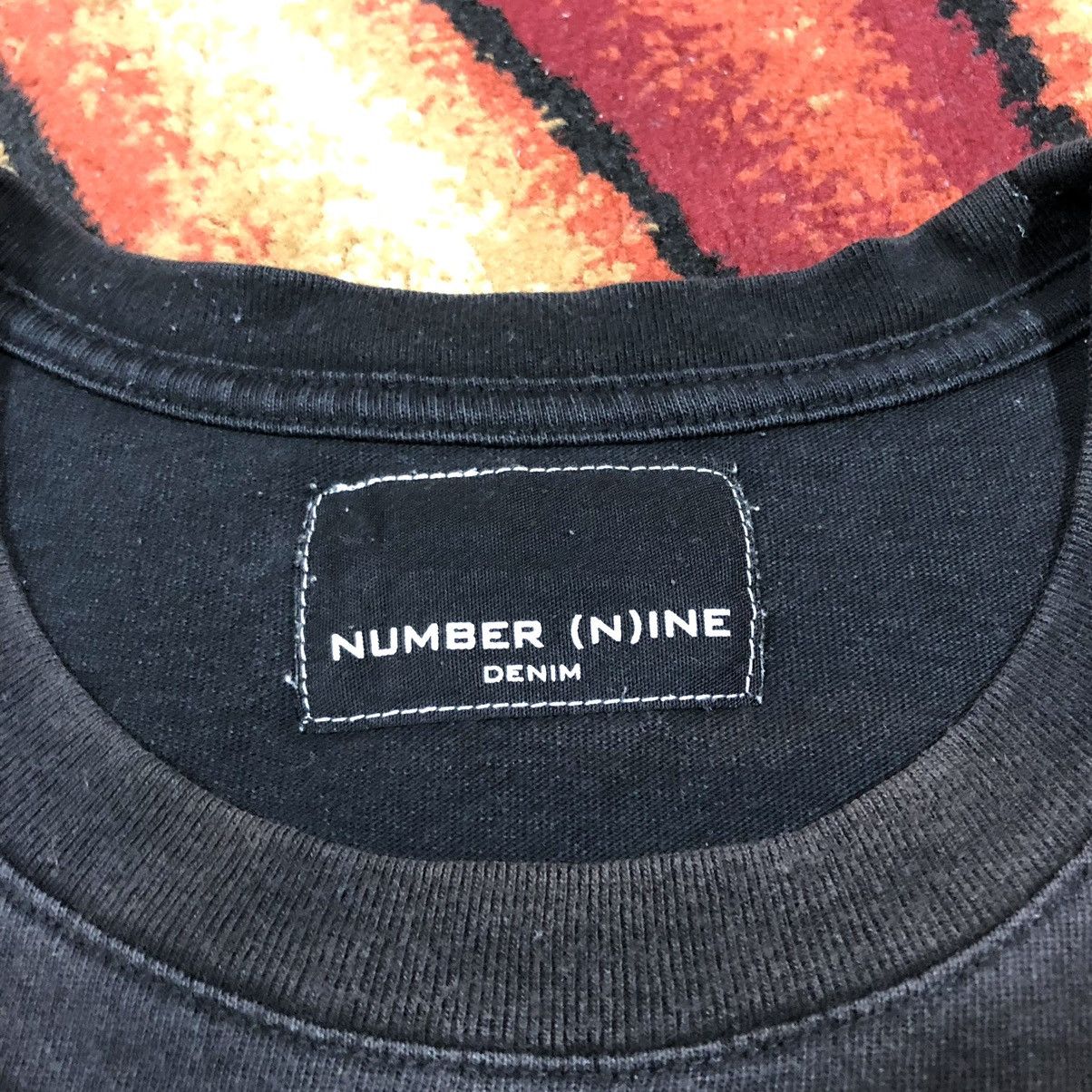 Number (N)ine Vintage NUMBER (N)INE Patch Denim Logo Rare T Shirt Size US L / EU 52-54 / 3 - 6 Thumbnail