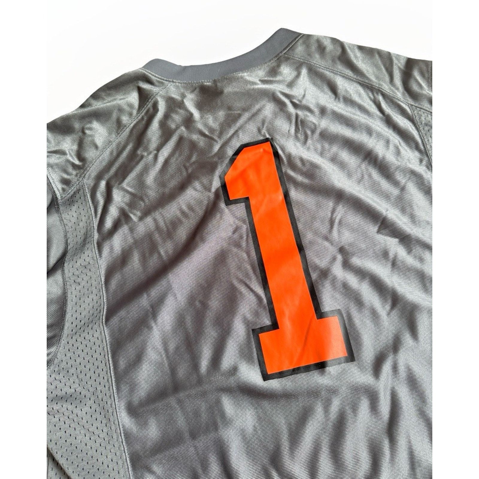 Nike Oklahoma State Cowboys OSU NCAA Nike Team Jersey Large Gray Size US L / EU 52-54 / 3 - 7 Thumbnail