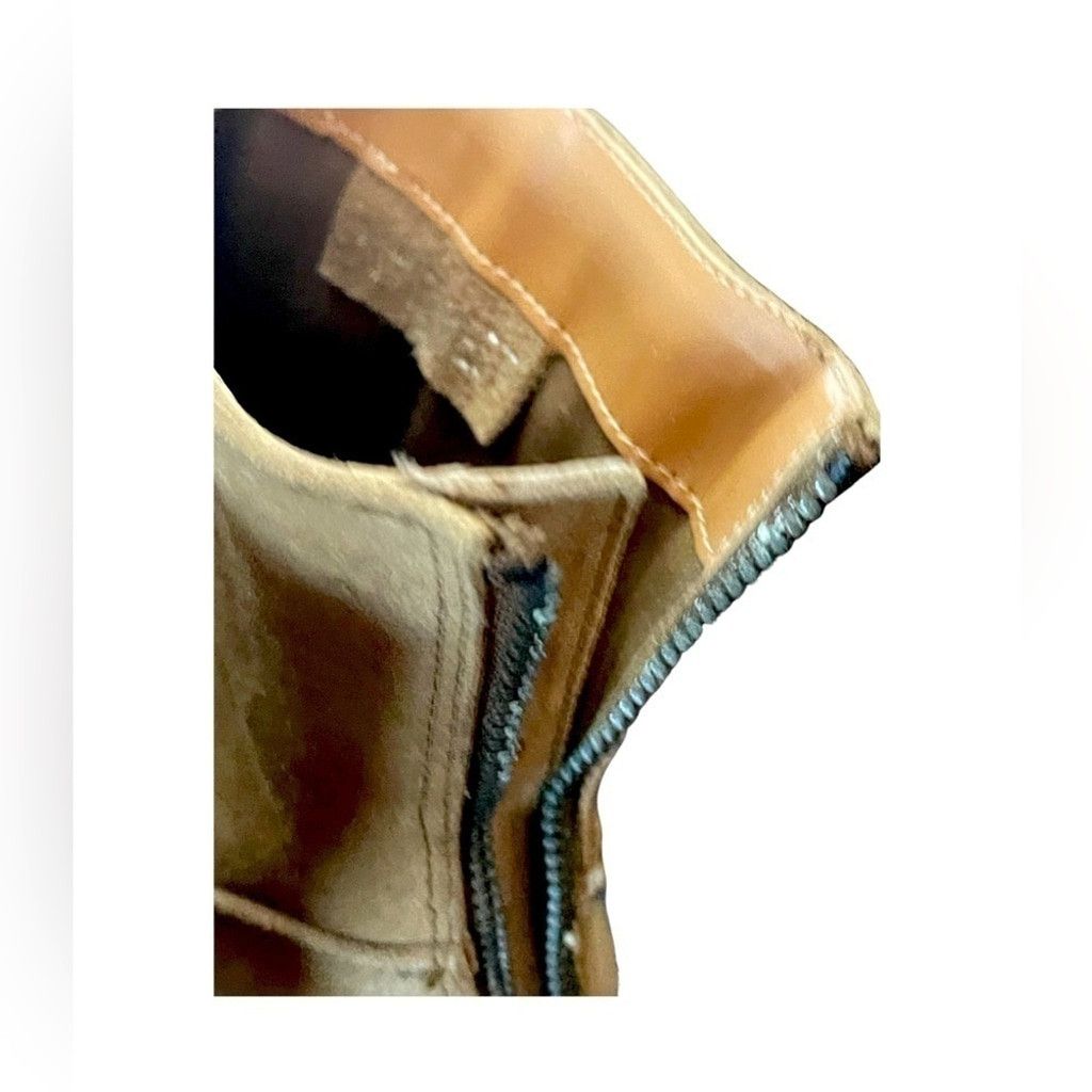 Nine West NWOT Nine West Tan Suede Platform Ankle Boots Size 8.5. Size US 8.5 / IT 38.5 - 4 Thumbnail