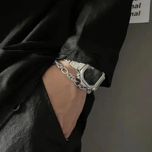 Jewelry Takako x Rena Silver Titanium Men's Vintage Bracelet Size ONE SIZE - 2 Thumbnail