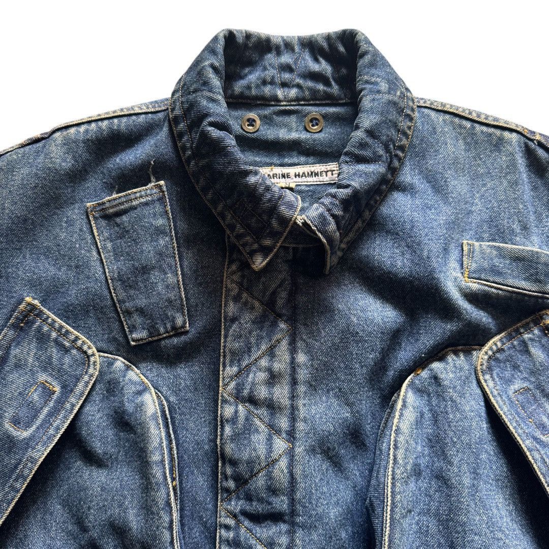 Katharine Hamnett London SOLD Katharine Hamnett Denim Cargo Bomber Jacket Size US L / EU 52-54 / 3 - 4 Thumbnail