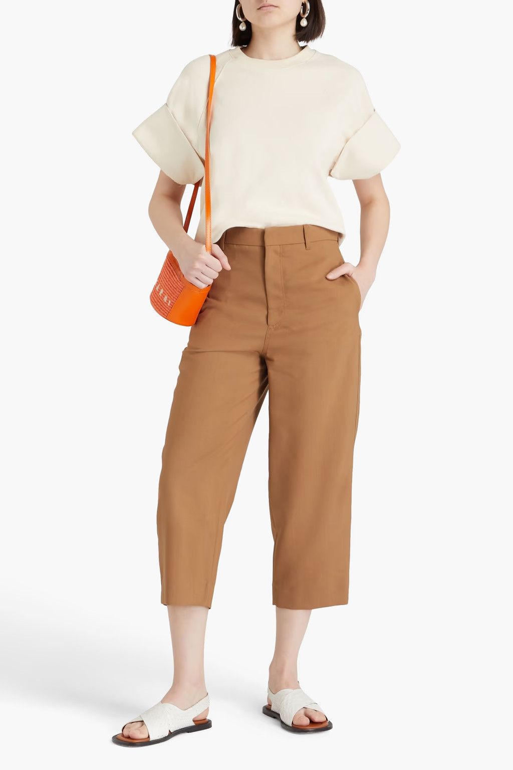 Marni o1y1125 Casual Pant in Camel Size 27" / US 4 / IT 40 - 2 Thumbnail