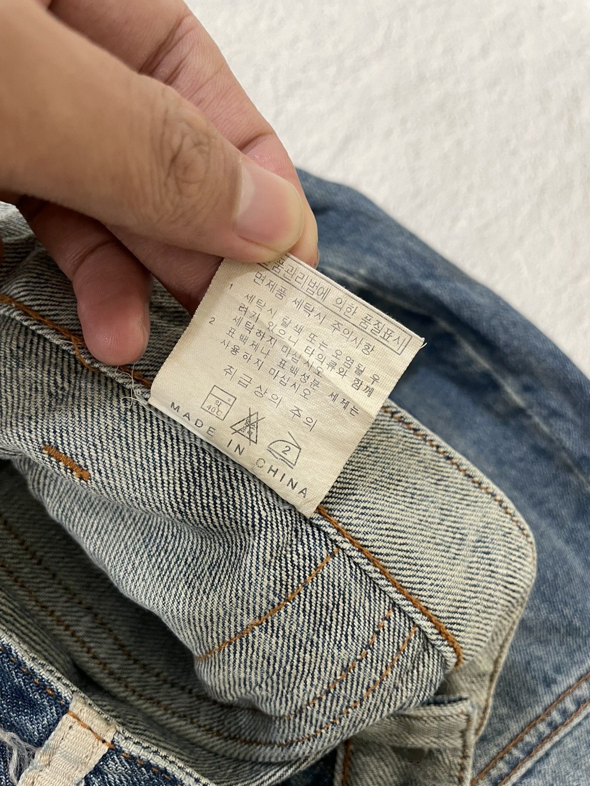 Japanese Brand 2000s Marzo Japanese Denim Dirty Washed Cargo Jeans Y2K Size US 32 / EU 48 - 6 Thumbnail