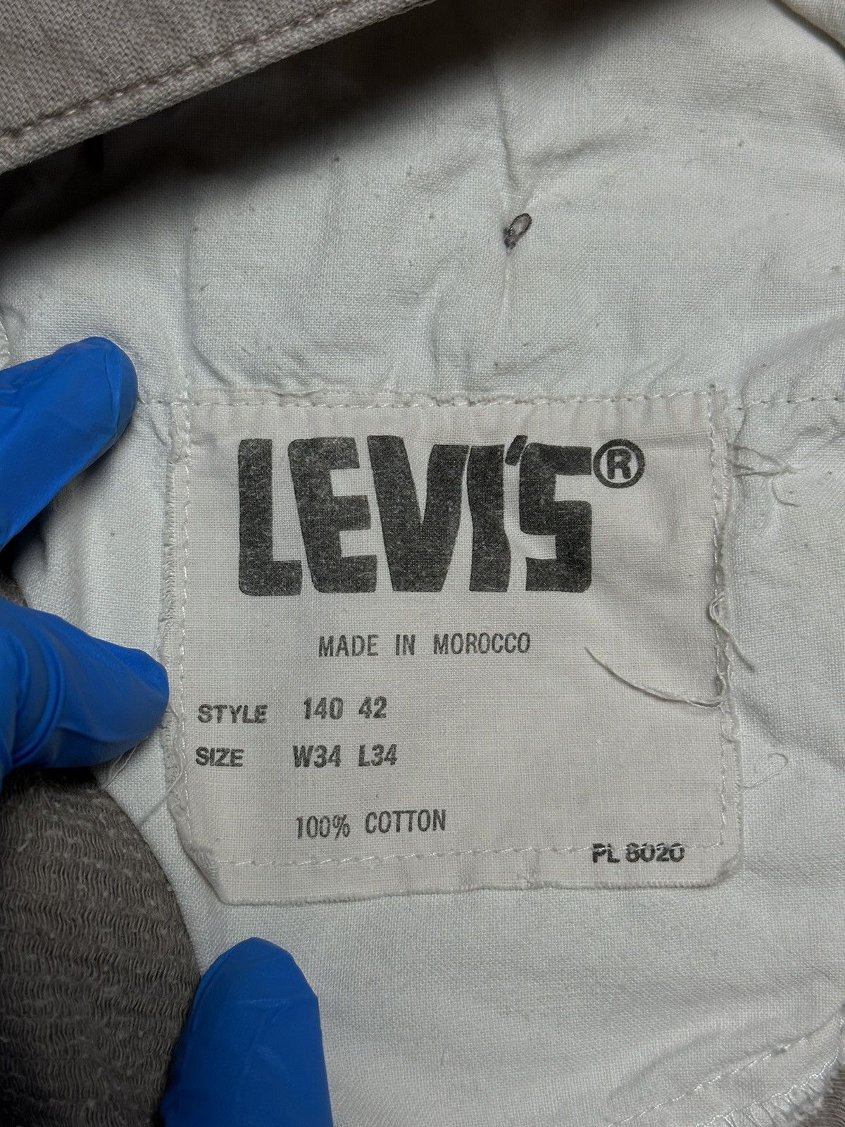 Levi's × Vintage Vintage LEVIS Beige Cotton Pants Jeans Size US 34 / EU 50 - 21 Thumbnail