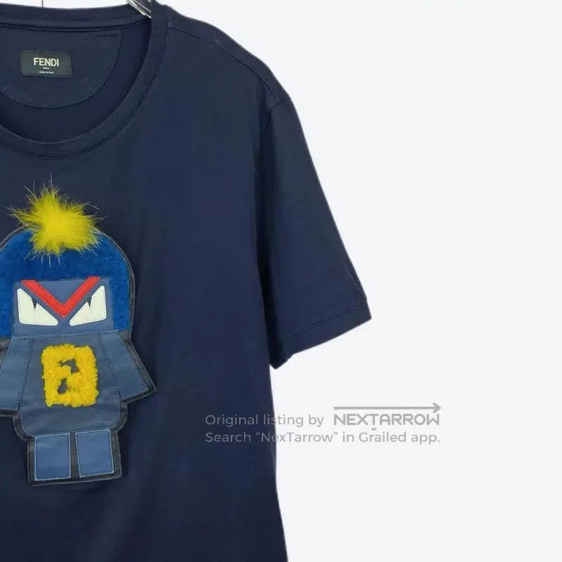 Fendi Fendi Black Cotton Men's Short Sleeve T-Shirt . Size US M / EU 48-50 / 2 - 3 Thumbnail