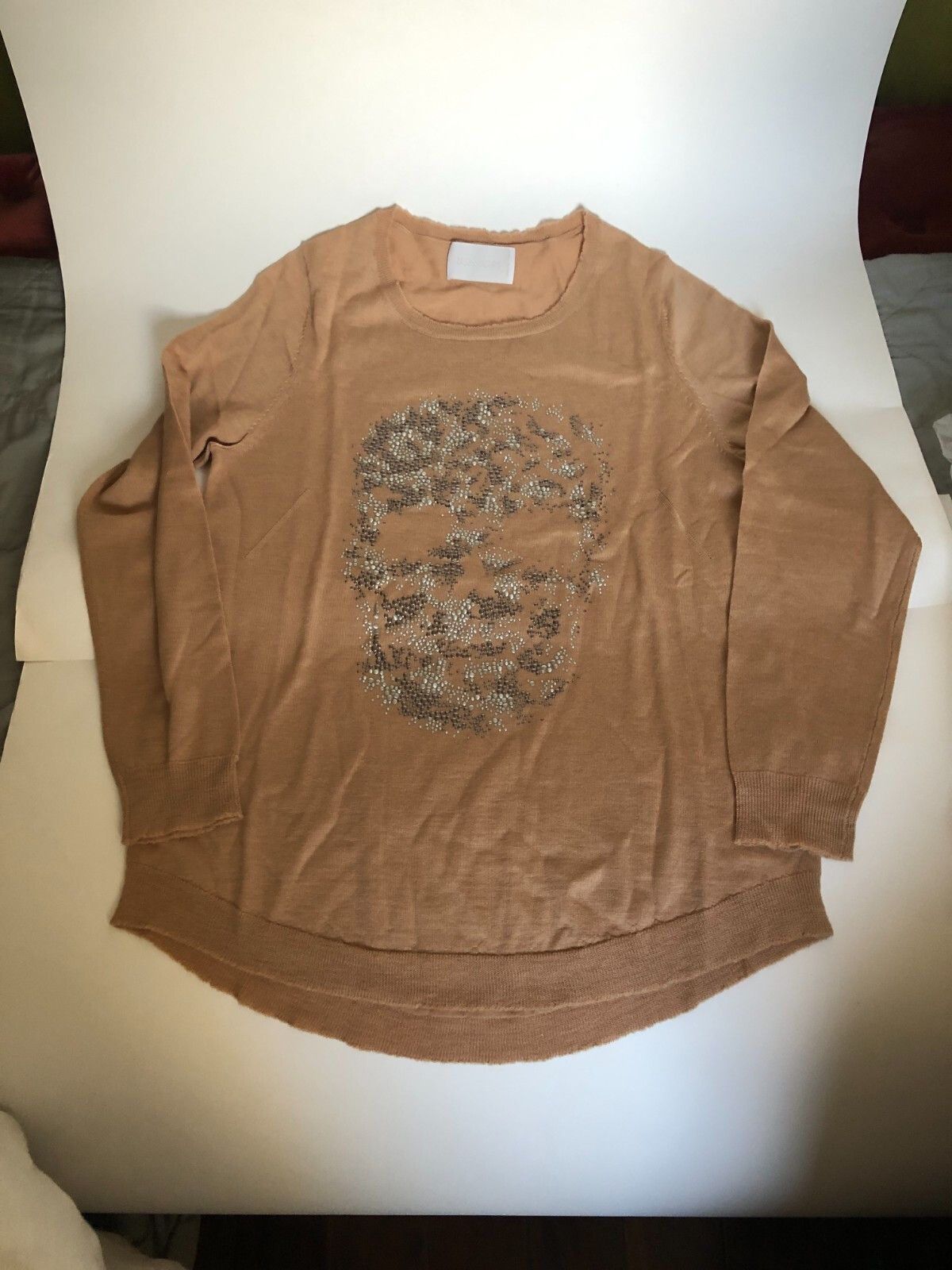 Zadig & Voltaire Zadig & Voltaire Camel Metal Sculp L Wool Sweater Size L / US 10 / IT 46 - 1 Thumbnail