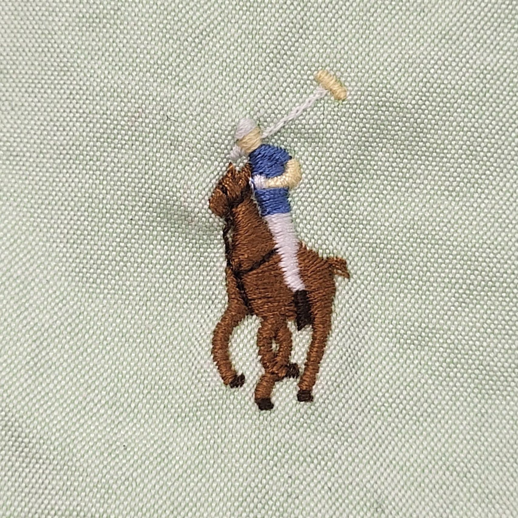 Ralph Lauren Ralph Lauren Shirt Mens 16 1/2 /42 Light Mint Green Long Sleeve Button-Down Pony Embroidered Classic Flex Size US L / EU 52-54 / 3 - 2 Thumbnail
