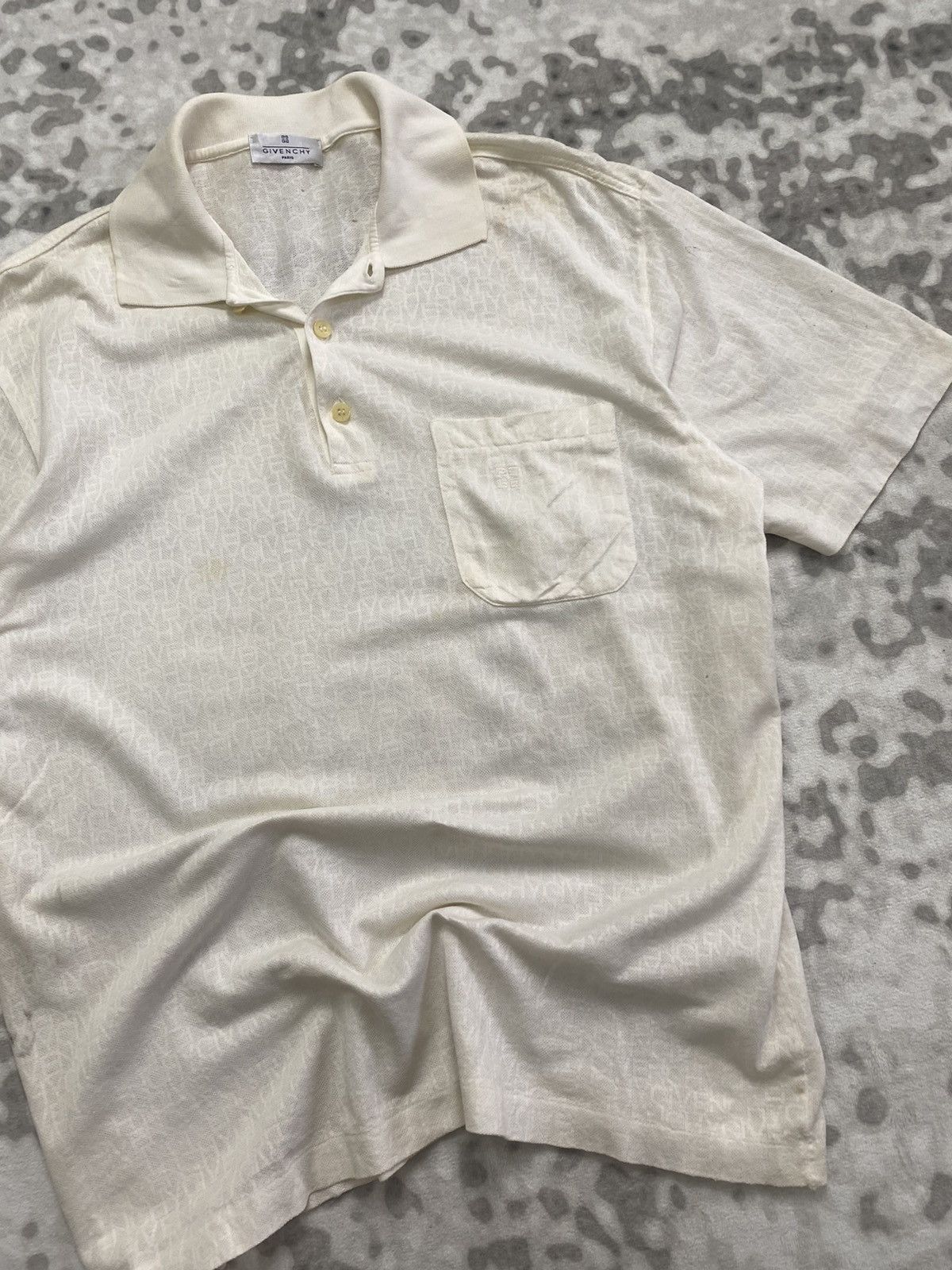 Givenchy GIVENCHY POLO SHIRT MONOGRAM SPELLOUT Size US M / EU 48-50 / 2 - 2 Thumbnail