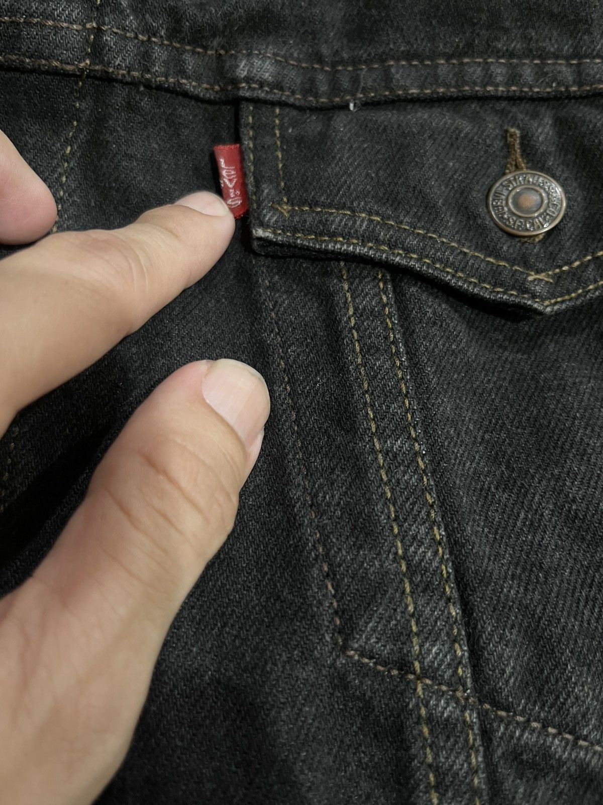 Levi's Vintage Levi’s 80’s 7506 Black Jacket Size US XL / EU 56 / 4 - 7 Thumbnail