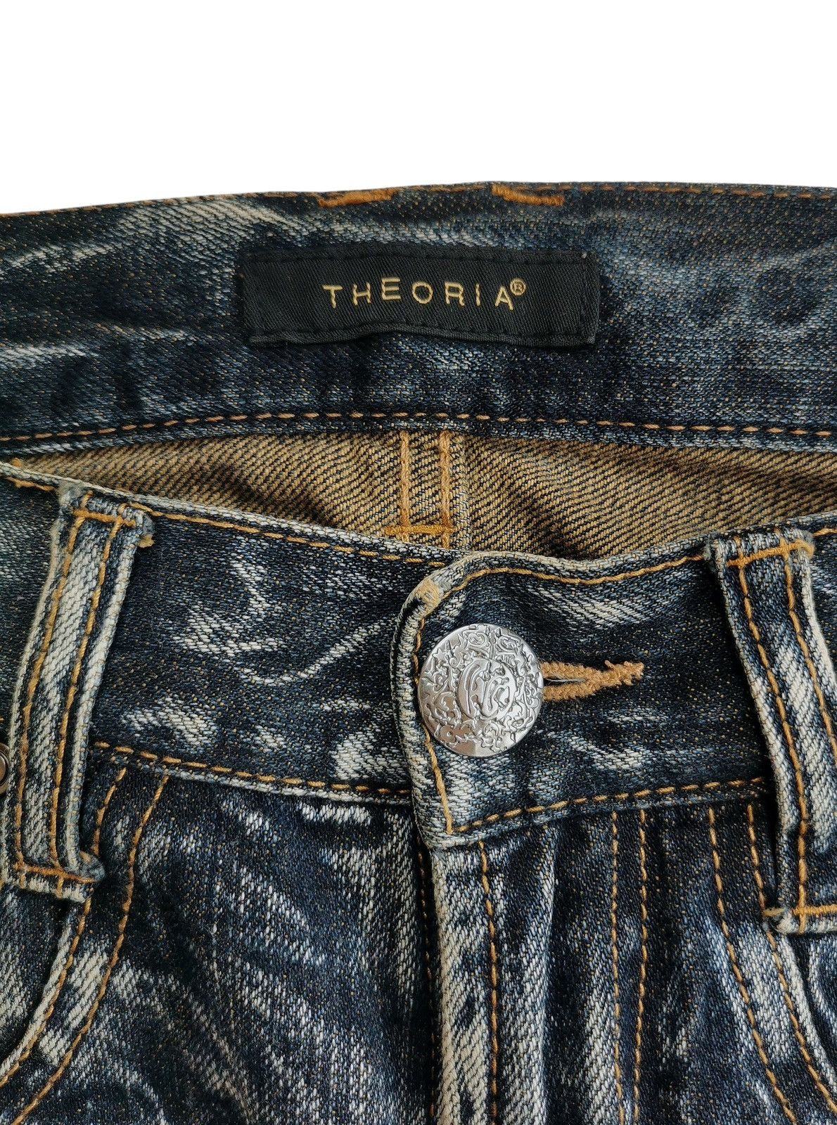PPFM Theoria Distressed Clawmark Jeans Size US 31 - 7 Thumbnail