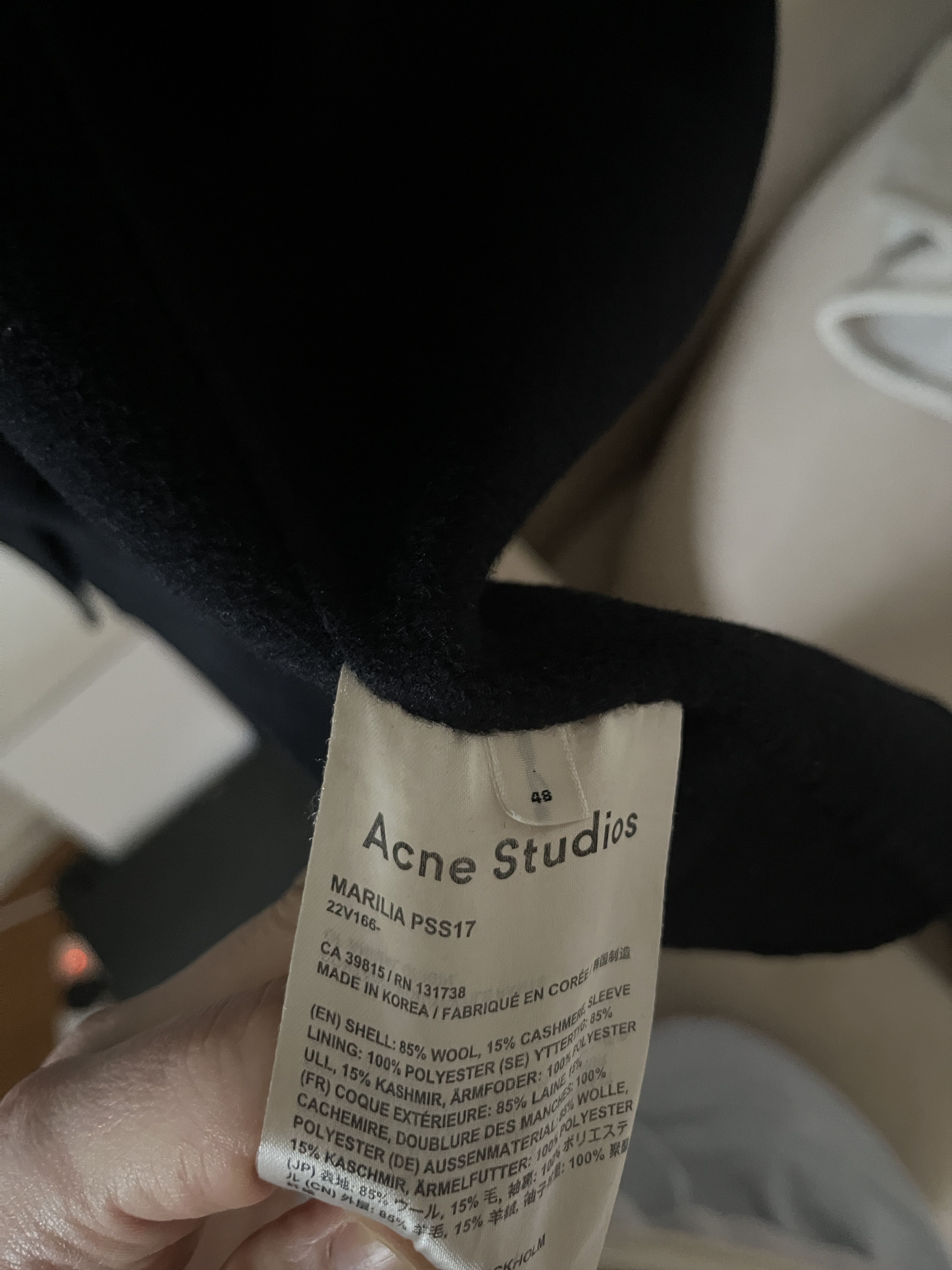 Acne Studios MARILIA COAT PSS17 Size US M / EU 48-50 / 2 - 19 Thumbnail