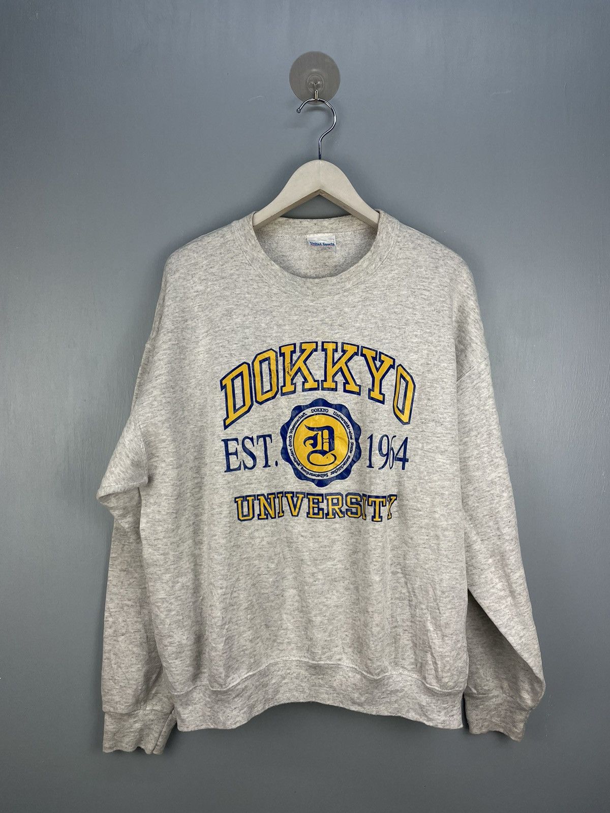 Vintage Vintage 90s Dokkyo University sweatshirt Size US XL / EU 56 / 4 - 1 Thumbnail