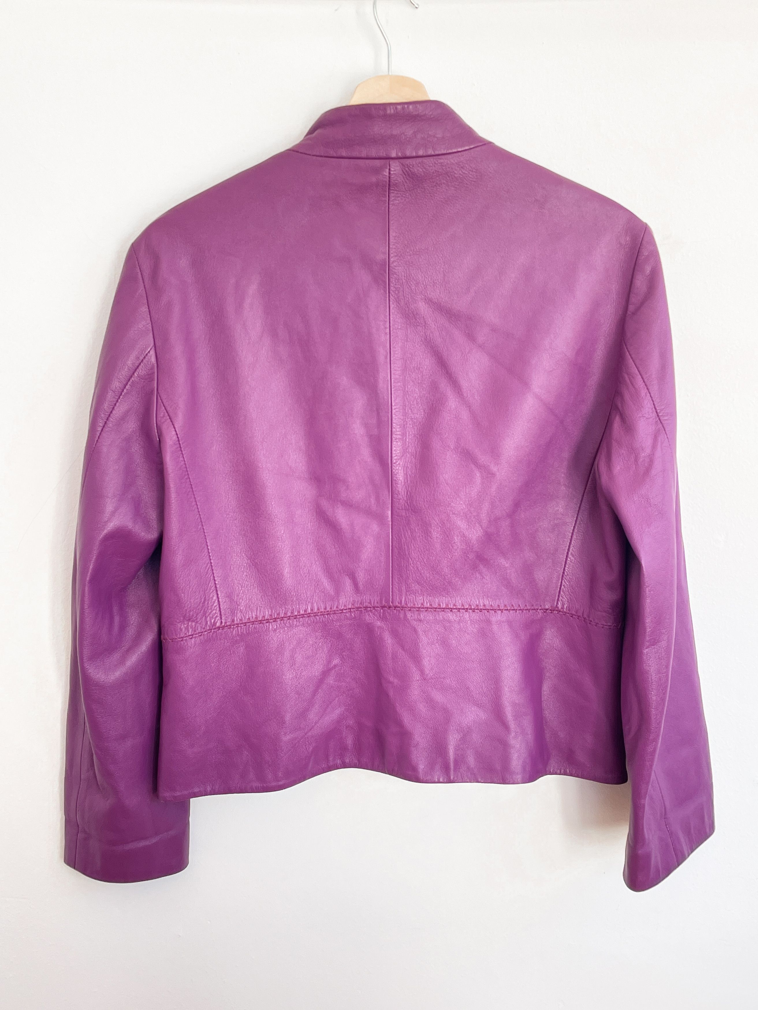 Versace purple leather jacket Size M / US 6-8 / IT 42-44 - 6 Thumbnail