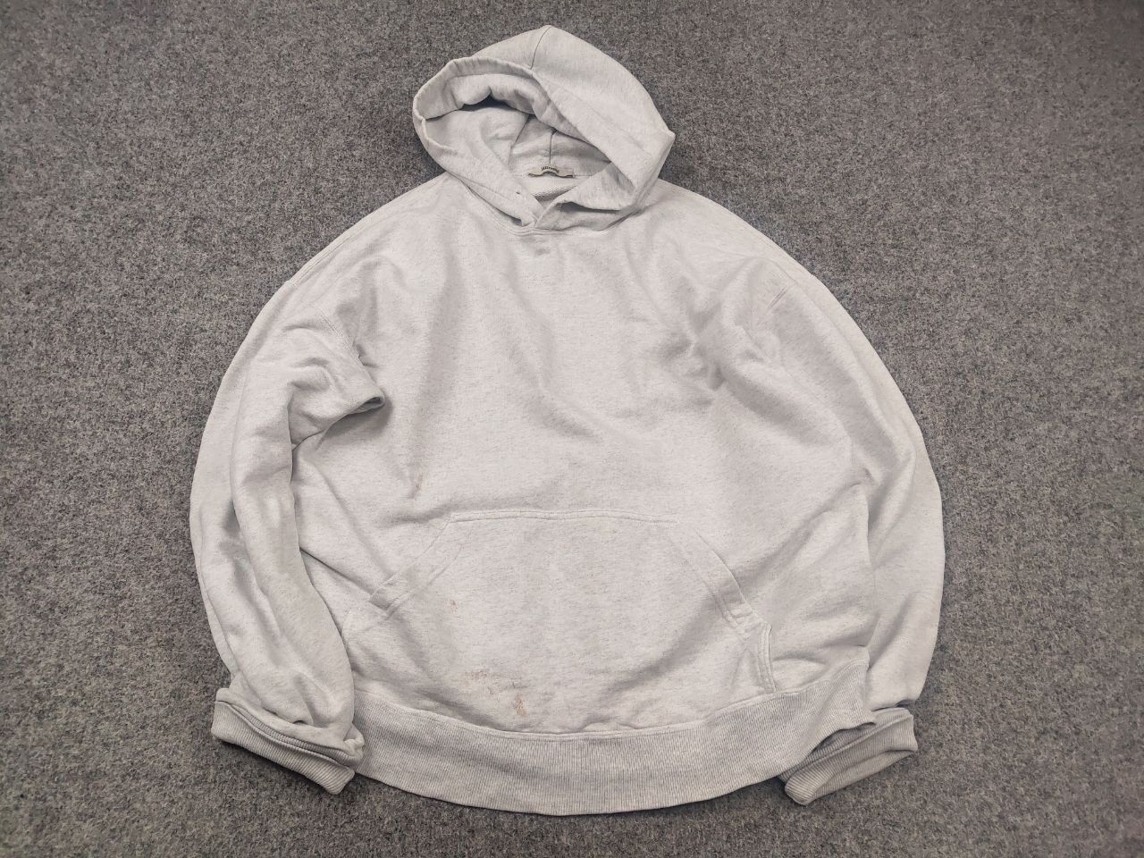 JJJJound JJJJound Design Oatmeal Oversized Gray Pullover Hoodie Logo Size US L / EU 52-54 / 3 - 2 Thumbnail