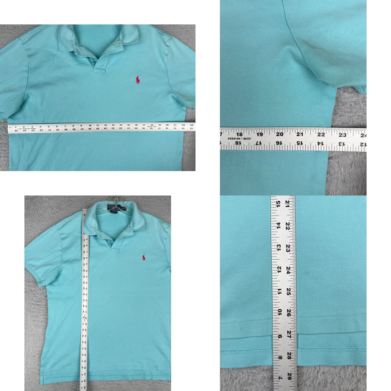 Ralph Lauren VINTAGE Polo Ralph Lauren Polo Shirt Men XL Blue Cotton Slim Fit Short Sleeve Polo Shirt Mens Blue Polo Ralph Lauren Shirt XL Size US XL / EU 56 / 4 - 8 Thumbnail
