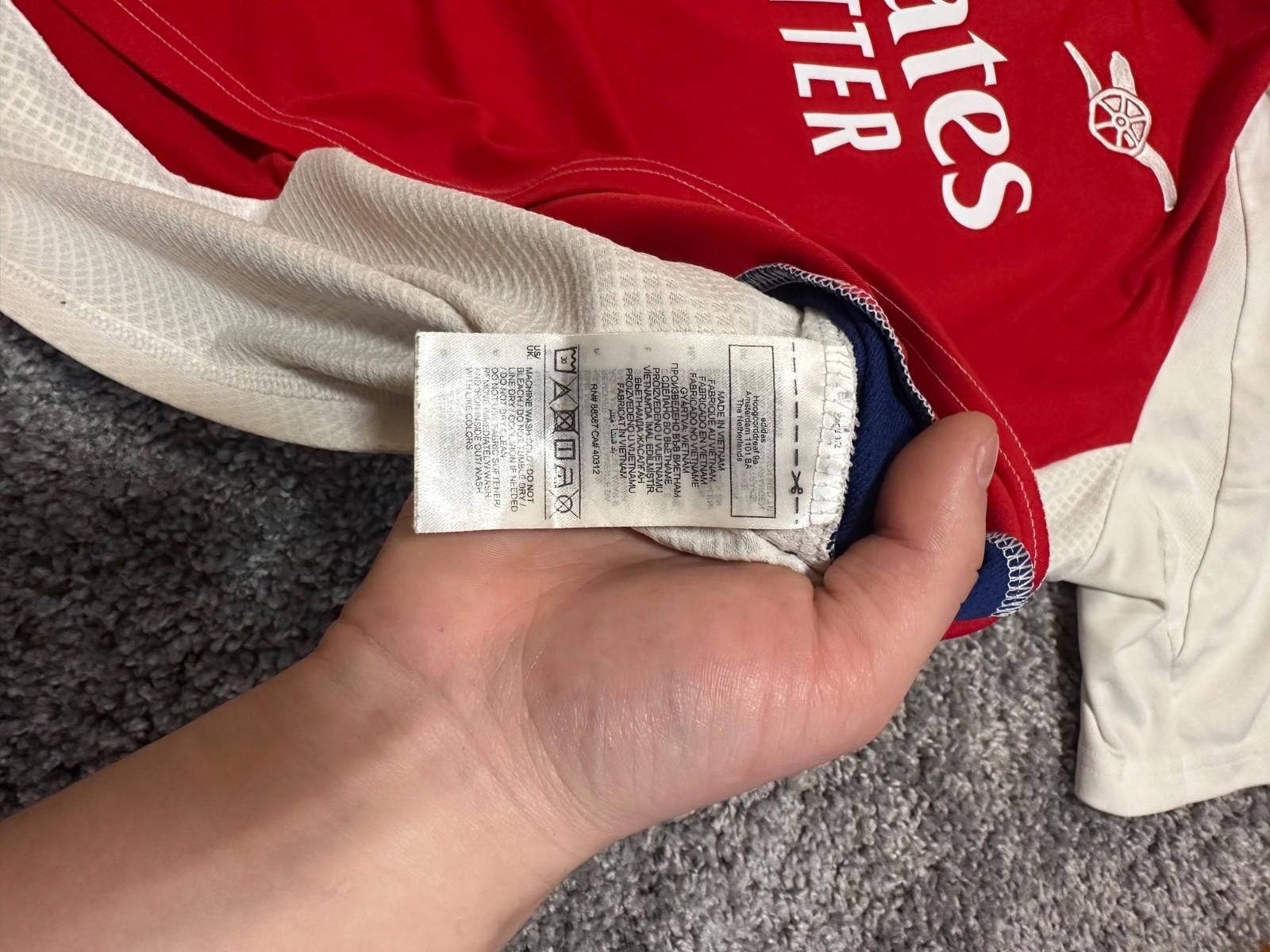 Adidas ODEGAARD Adidas Arsenal 2024/25 Football Shirt Soccer Jersey Size US XXL / EU 58 / 5 - 7 Thumbnail
