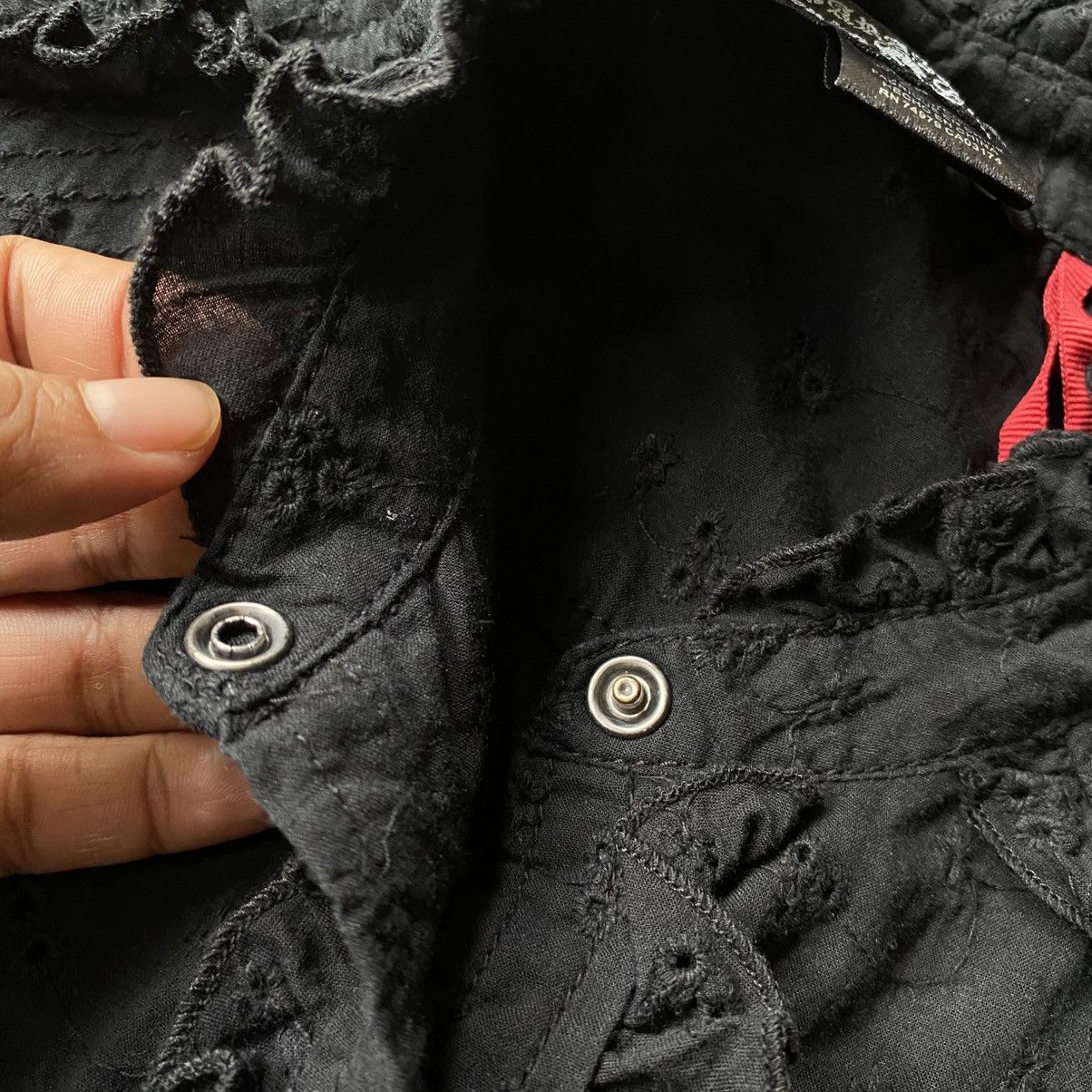 Japanese Brand Parasuco Denim Legend Y2K Punk Sleeveless fitted top Size S / US 4 / IT 40 - 13 Thumbnail