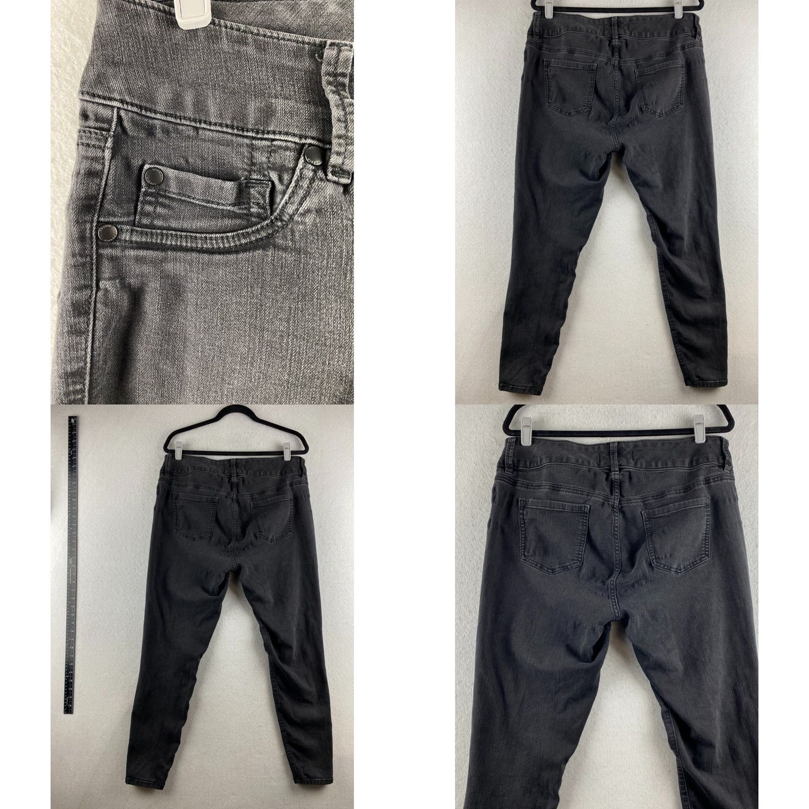 Torrid Torrid Jeans Womens 14 Tall Dark Wash Skinny 5-Pocket Denim Stretch Black Modern Vintage: No Size 36" / US 14 / IT 50 - 10 Thumbnail