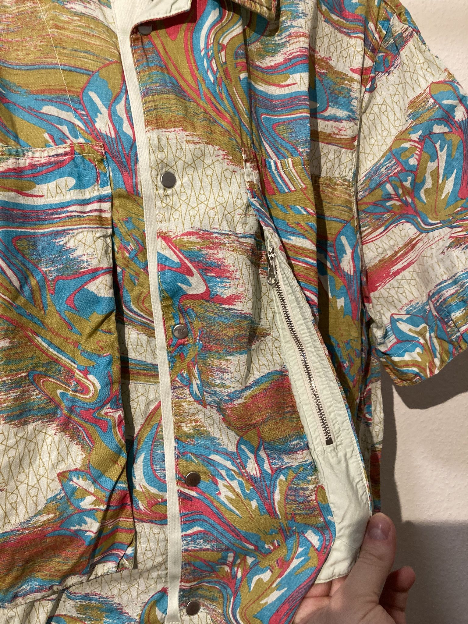 Stone Island Shadow Project SISP Linen Guayabera Resort Shirt Size US S / EU 44-46 / 1 - 7 Thumbnail