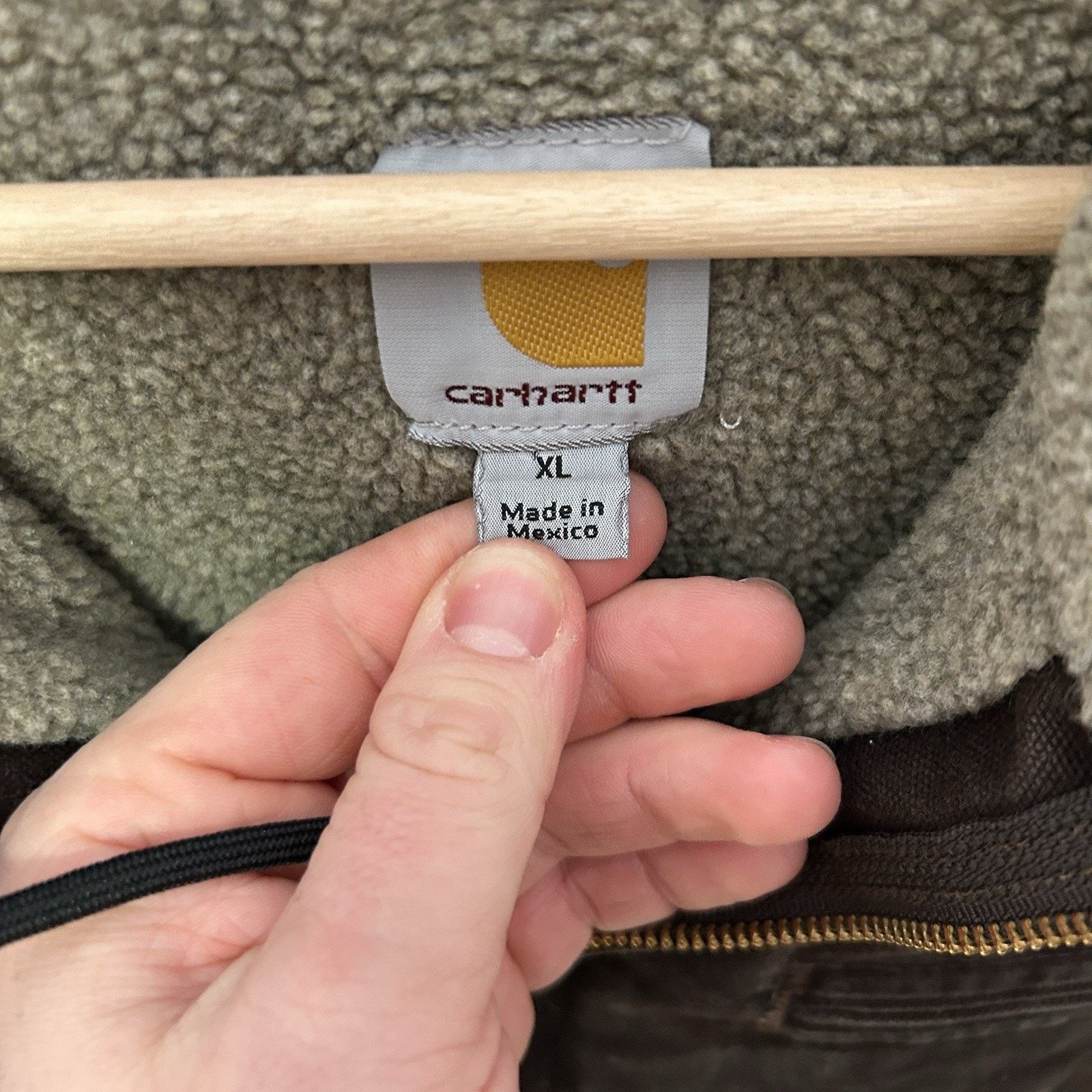 Carhartt VTG Carhartt Sherpa-Lined Hooded Detroit Jacket “Dark Brown” Size US XL / EU 56 / 4 - 11 Thumbnail
