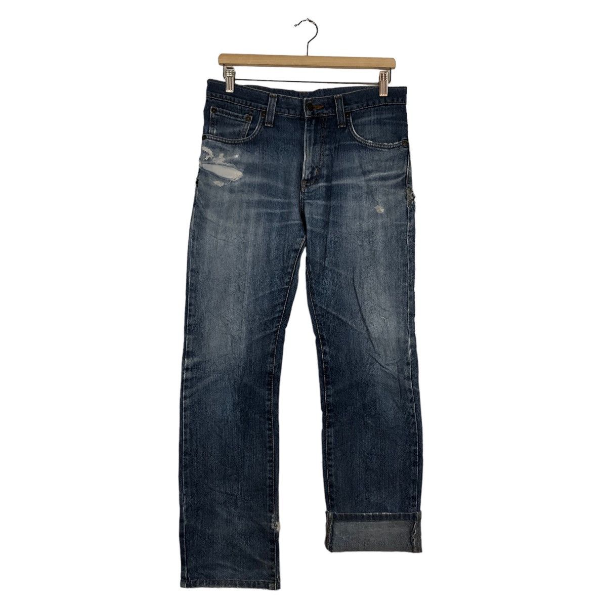 Japanese Brand 🔥90’s VINTAGE DENIM JEANS DISTRESSED DESIGN EDWIN JAPAN Size US 30 / EU 46 - 9 Thumbnail