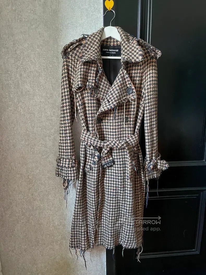 Junya Watanabe Junya Watanabe Houndstooth double-breasted wool coat Size S / US 4 / IT 40 - 1 Thumbnail