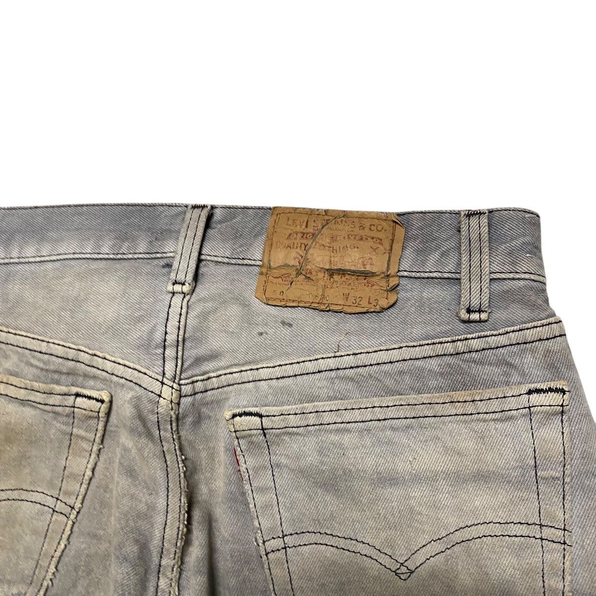 Levi's Vintage Levis 501 Blank Grunge Jeans Size US 30 / EU 46 - 14 Thumbnail