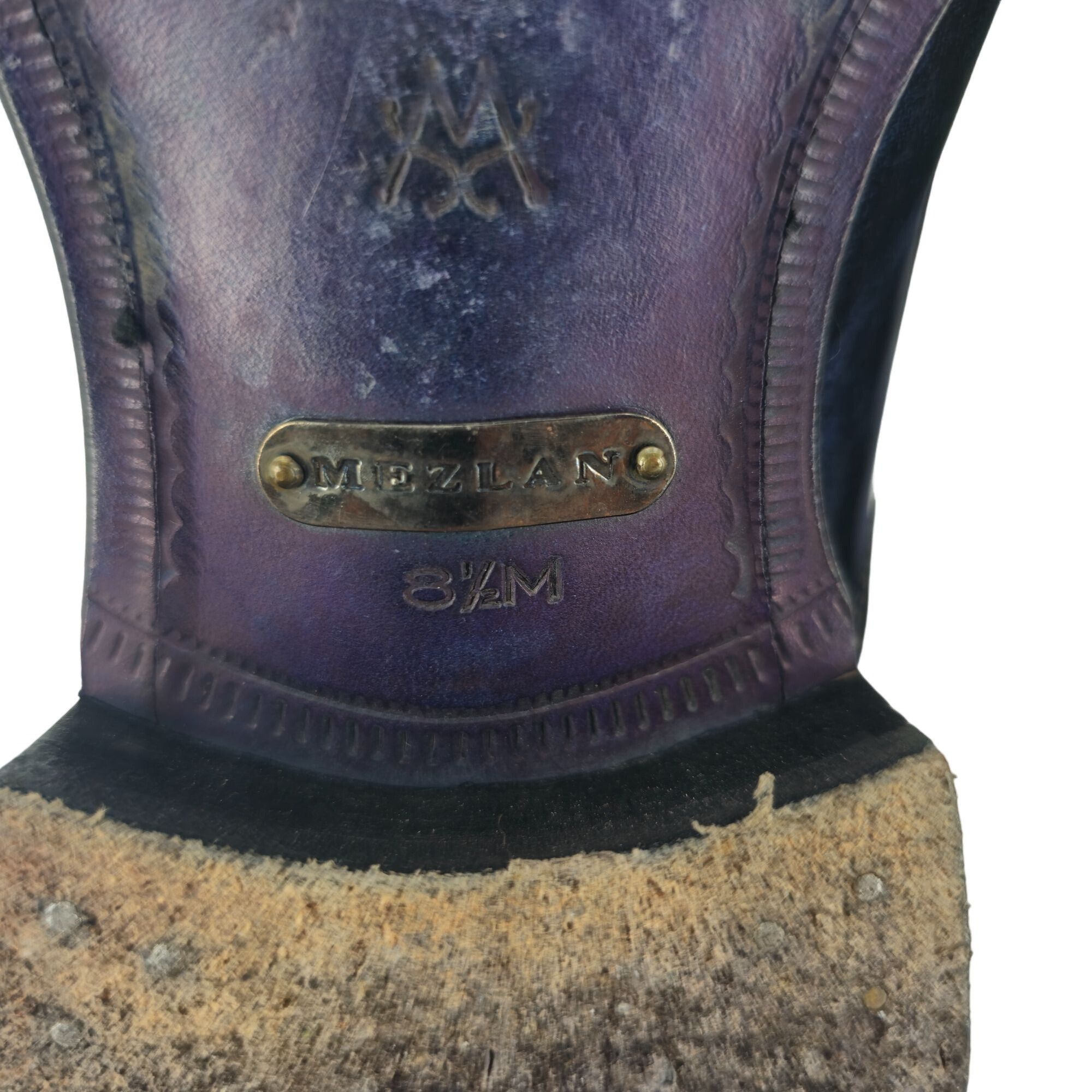 Mezlan Mezlan Custom Marbleized Blue Leather Dress Shoe 8.5 Wingtip Size US 8.5 / EU 41-42 - 13 Thumbnail