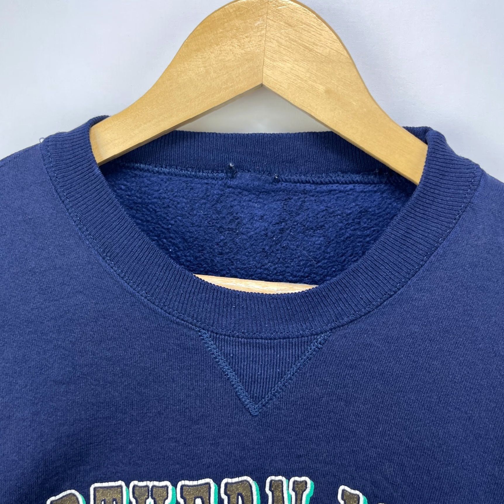 Russell Athletic VINTAGE Russell Athletic Sweatshirt Shirt 90s Men XL Blue Panthers University Cotton Crew Neck Pullover Long Sleeve Winter Fall Spring 90s Mens Size US XL / EU 56 / 4 - 4 Thumbnail