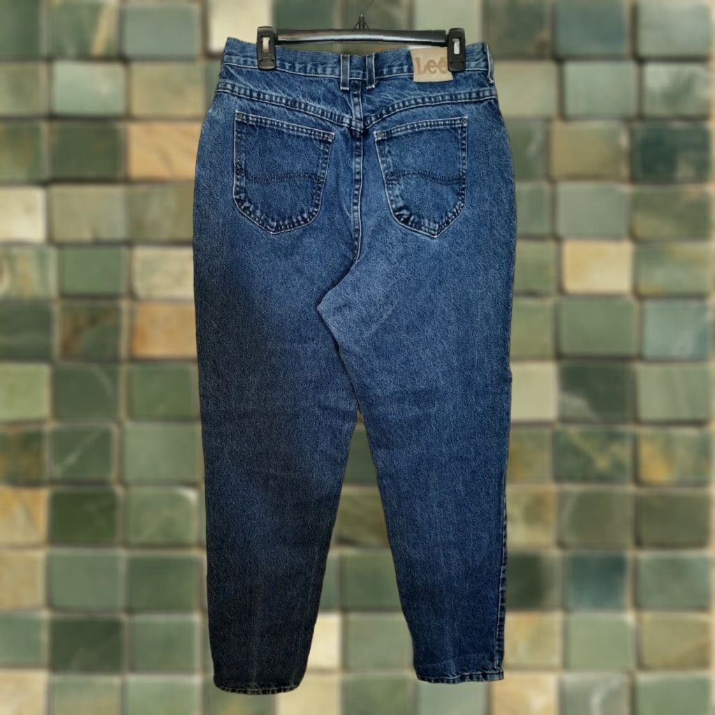 Lee VINTAGE Lee Women's Denim Jeans 90s High Rise 30x32 12 Tapered Leg Blue Size 34" / US 12 / IT 48 - 1 Thumbnail
