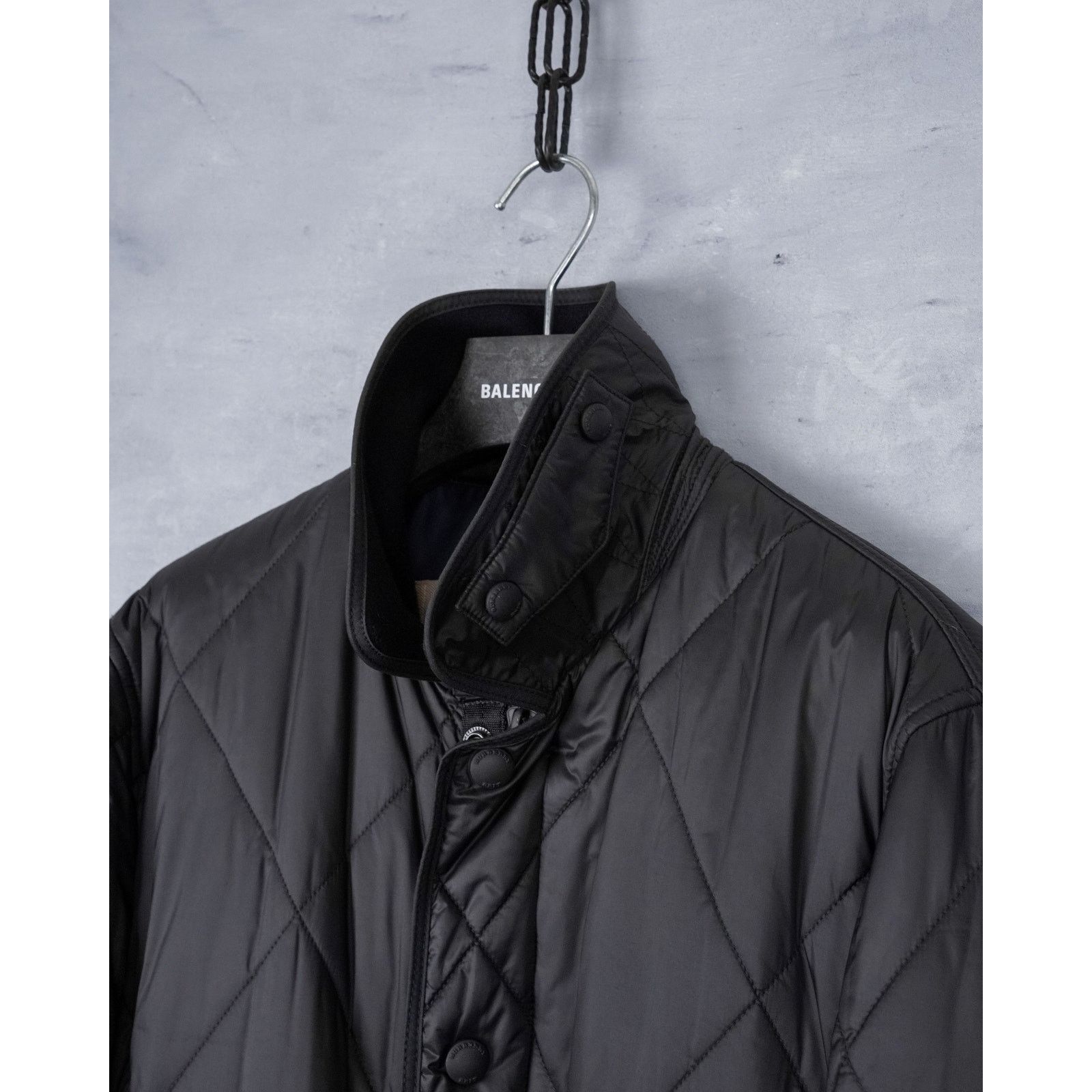 Burberry Burberry brit black quilted lamb leather wool vintage jacket Size US M / EU 48-50 / 2 - 5 Thumbnail