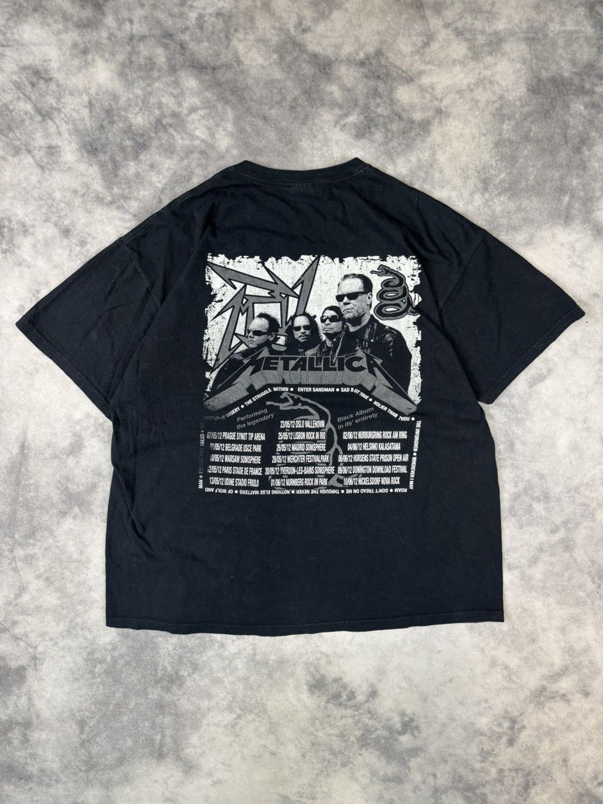 Band Tees × Vintage Vintage Metallica t shirt tee 2012 00s y2k band rock Metal Size US XL / EU 56 / 4 - 1 Thumbnail