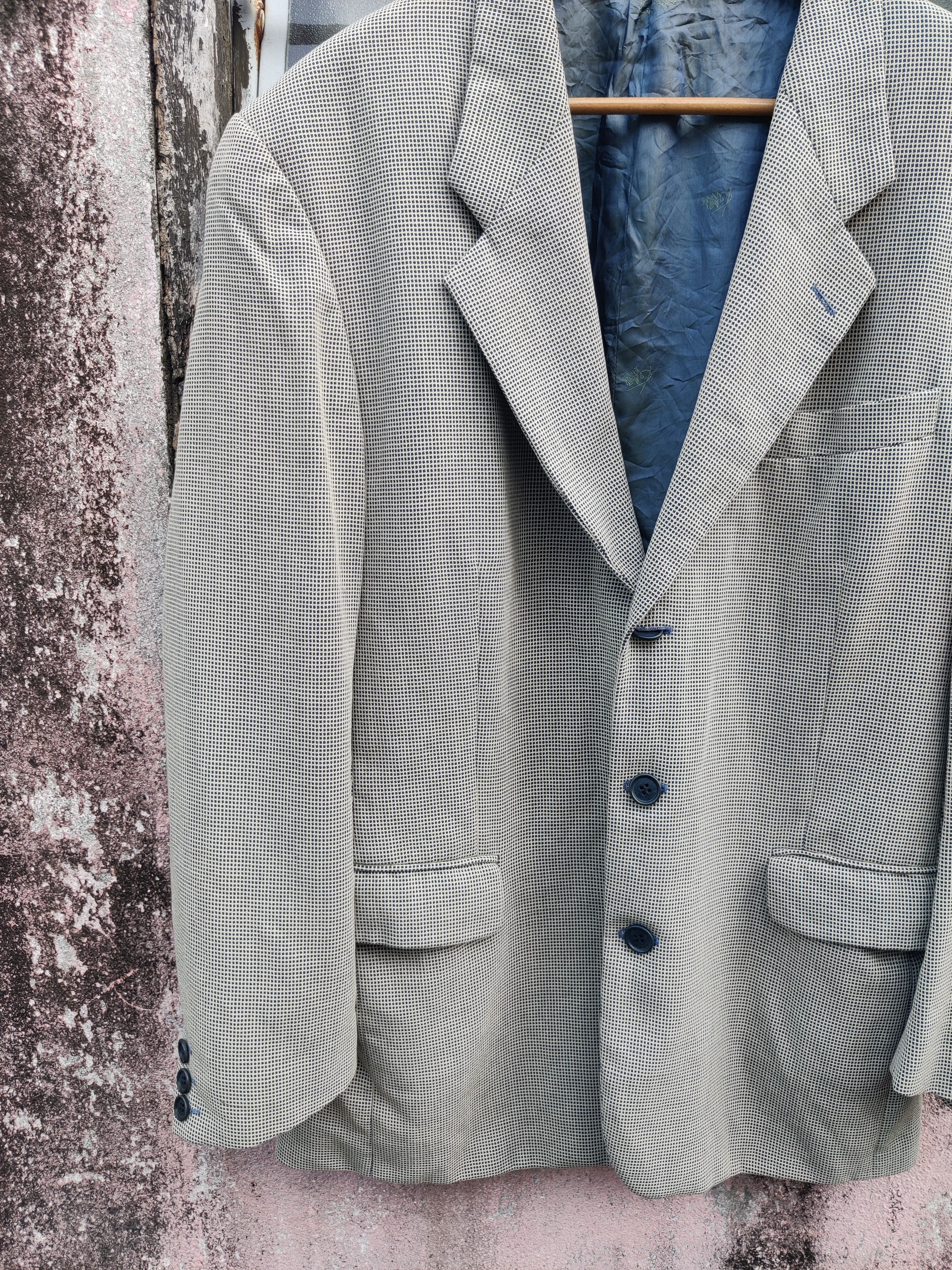 Kenzo Vintage Kenzo Homme Barrymore Checkers Wool Coat Jacket Size US M / EU 48-50 / 2 - 4 Thumbnail