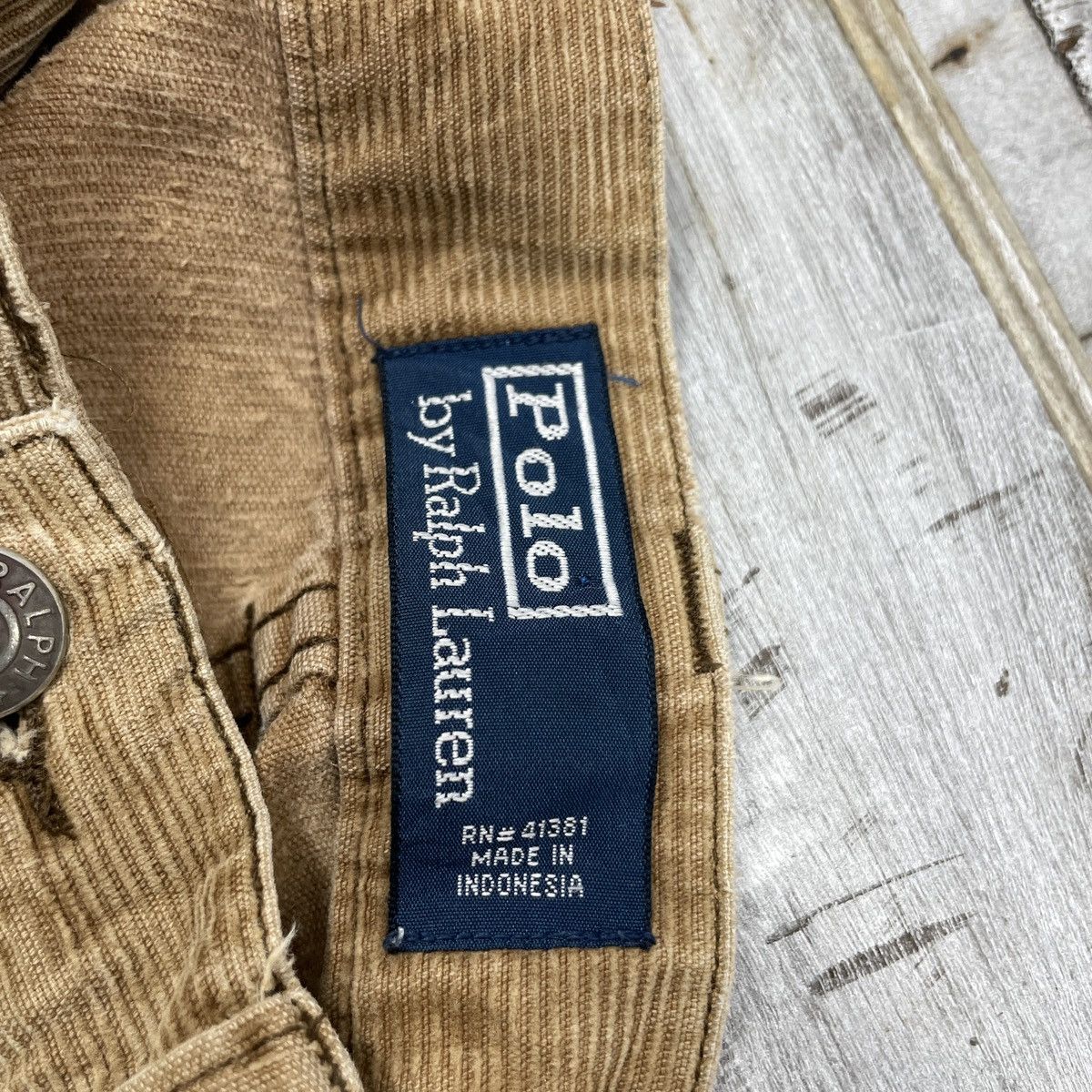 Polo Ralph Lauren × Vintage Corduroy Vintage Polo Ralph Lauren Distressed Pant Size US 31 - 8 Thumbnail