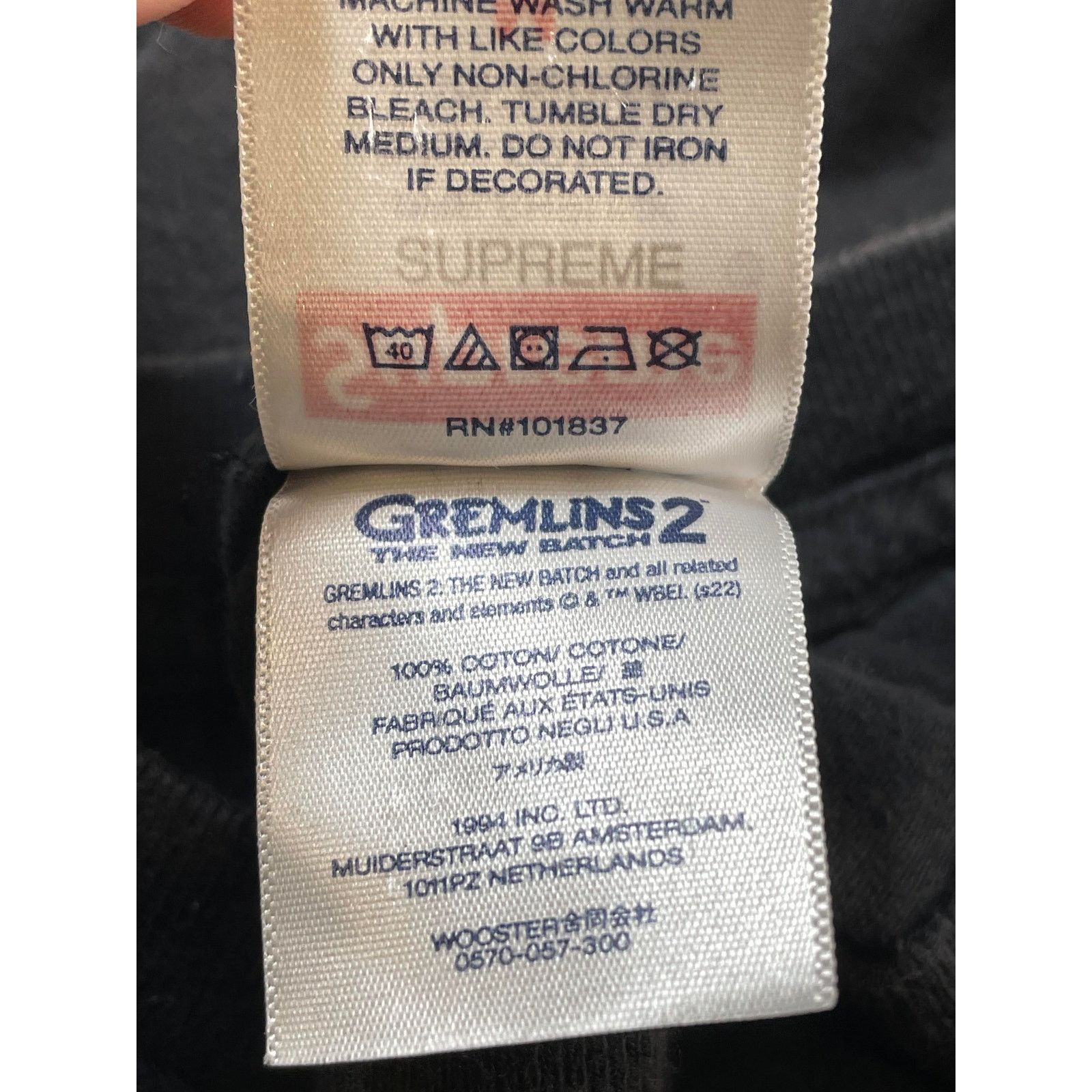 Supreme Supreme Lizard Black Tee Size US M / EU 48-50 / 2 - 4 Thumbnail