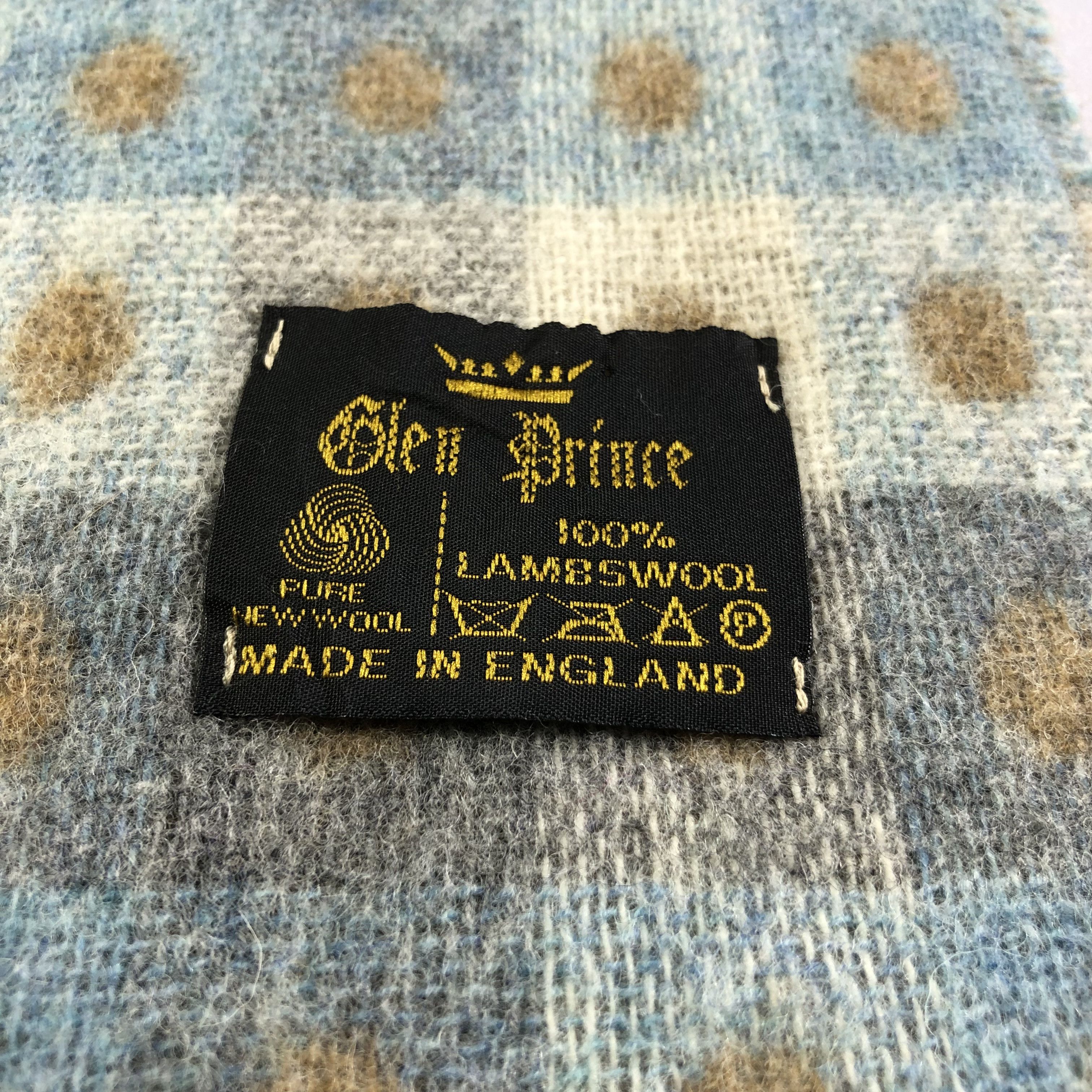 Vintage Glen Prince Wool Scarf Muffler Neckwear V2304 Size ONE SIZE - 5 Thumbnail