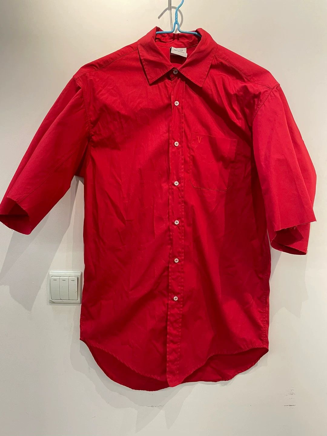 Vetements VETEMENTS red shirt short sleeved shirt -DMC Size US L / EU 52-54 / 3 - 1 Thumbnail