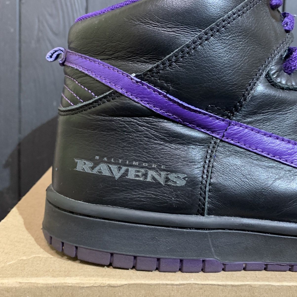 Nike Baltimore Ravens Nike Dunk Men’s Shoes size 11.5 US 45.5 EU Size US 11.5 / EU 44-45 - 2 Thumbnail