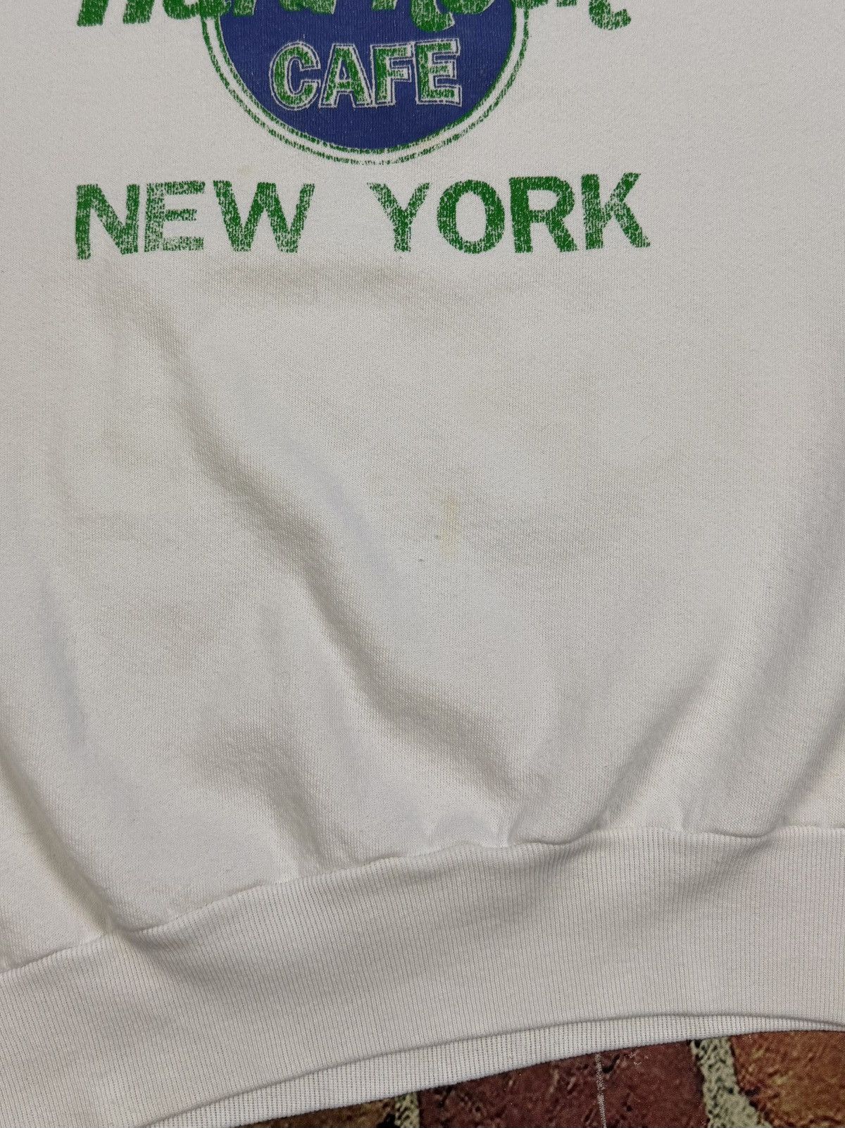 Hard Rock Cafe Vintage Hard Rock Cafe Sweatshirt White New York NY 90s Size US L / EU 52-54 / 3 - 8 Thumbnail