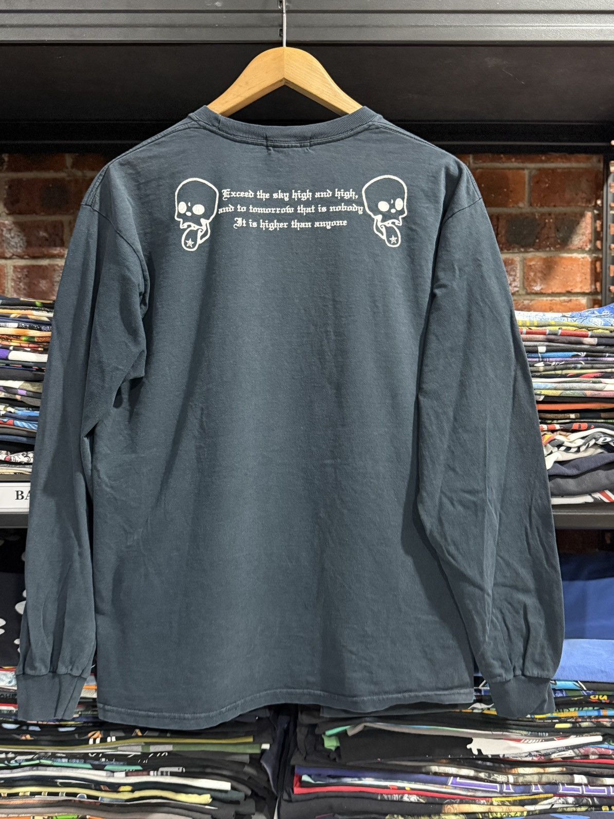 Band Tees × Rap Tees × Vintage Vintage Skulls King Of Pop By Giant Musk Long Sleeve Faded T Size US L / EU 52-54 / 3 - 7 Thumbnail