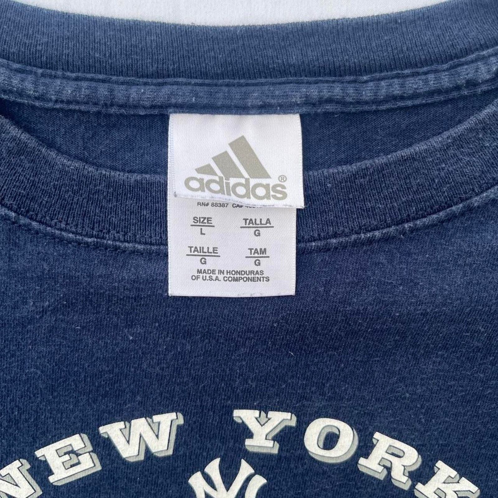 Adidas Y2K Adidas New York Yankees Center Graphic Men's Large Size US L / EU 52-54 / 3 - 3 Thumbnail