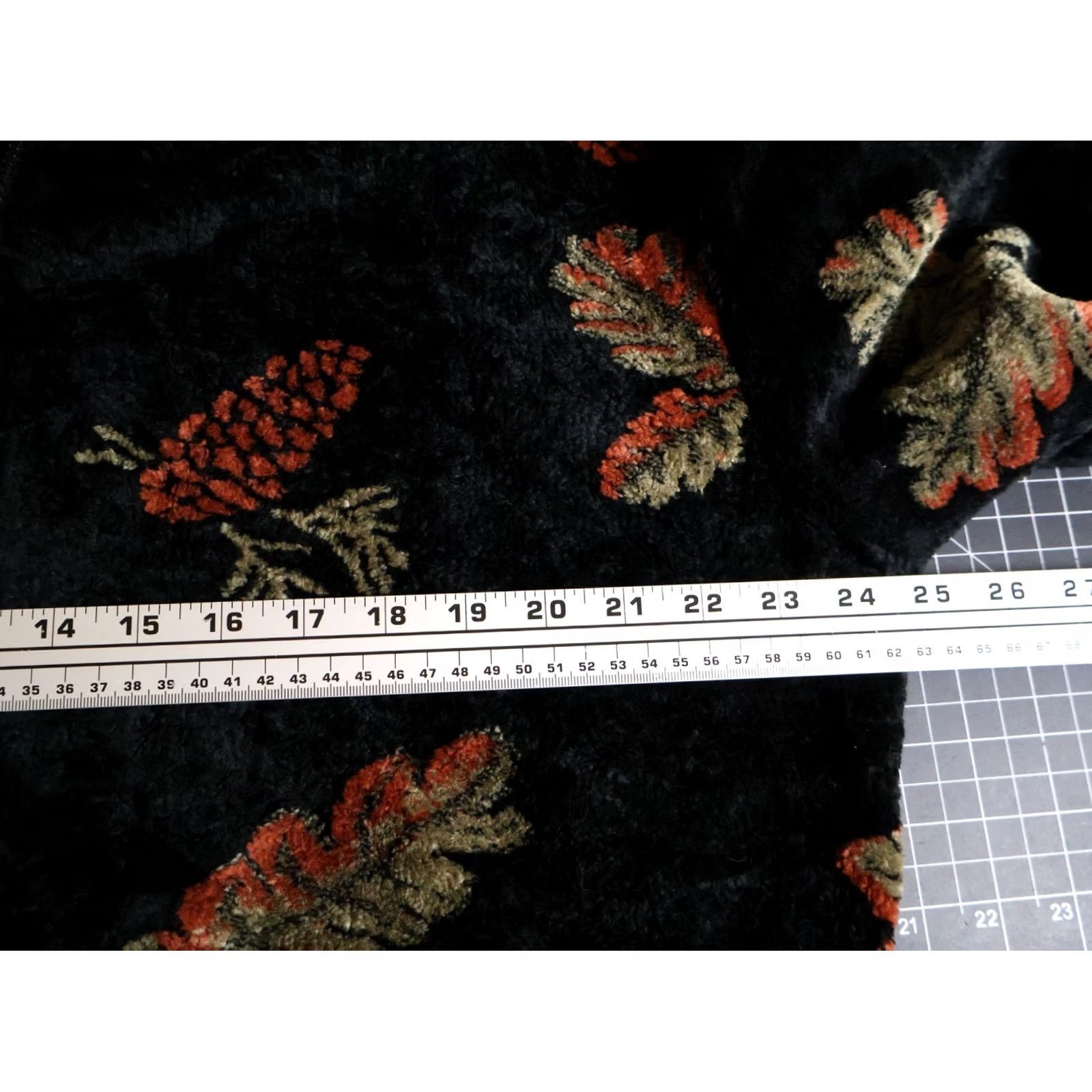 Vintage VINTAGE Black Mountain Women's Jacket 2X Black Pinecones Full Zip Fleece Unlined Pockets Geometric 90s Nature Outdoor Casual USA Brand Black Mountain Size XXL / US 16-18 / IT 52-54 - 5 Thumbnail